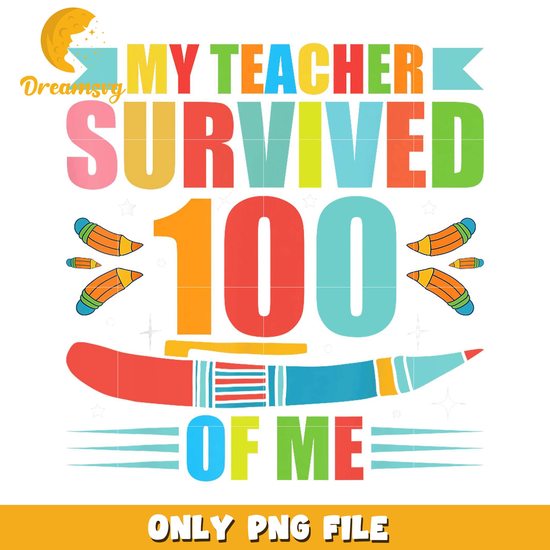 Teacher Survived 100 PNG