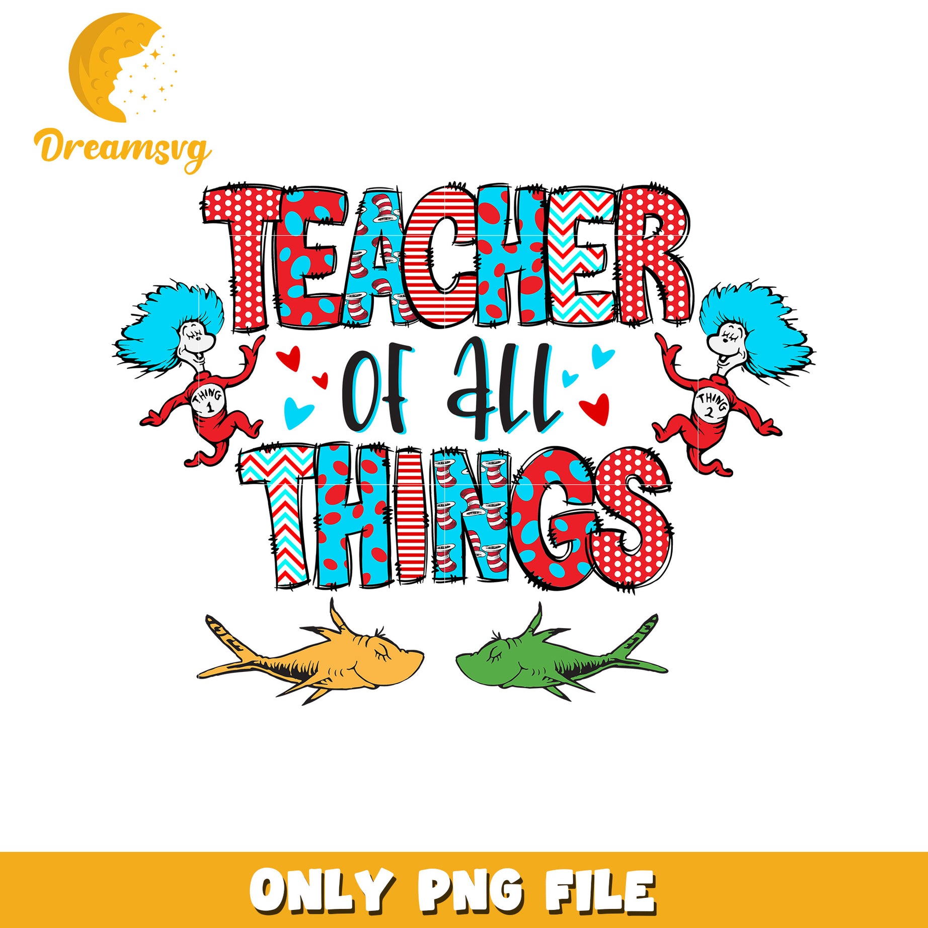 Teacher of All Things Fun PNG Design for Educators and Kids