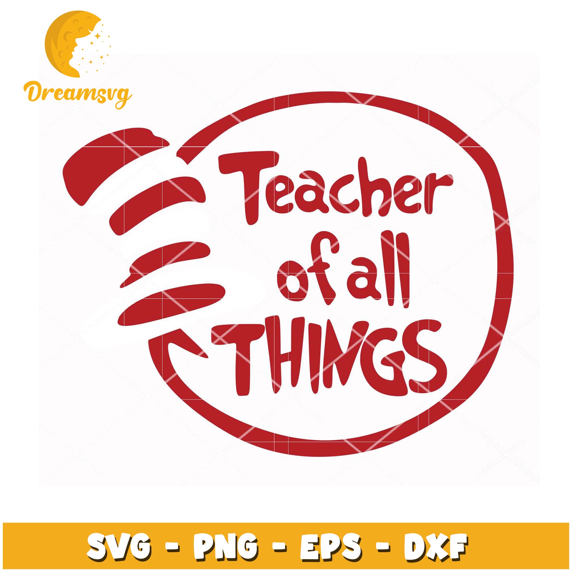 Teacher of All Things SVG Design for Educational Crafts and Gifts