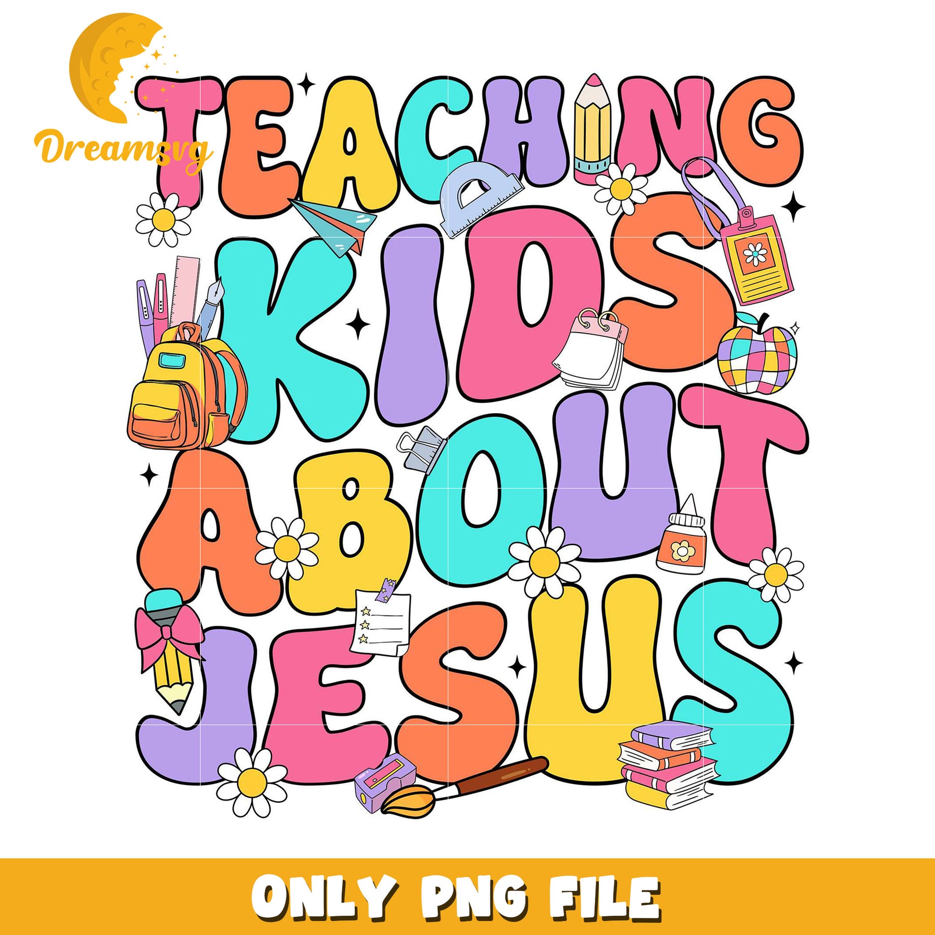 Teaching Kids About Jesus PNG