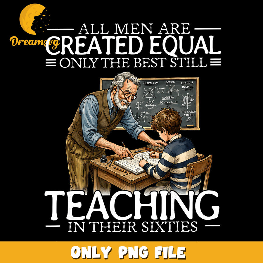 Teaching In Their Sixties PNG, Wise Mentor Design