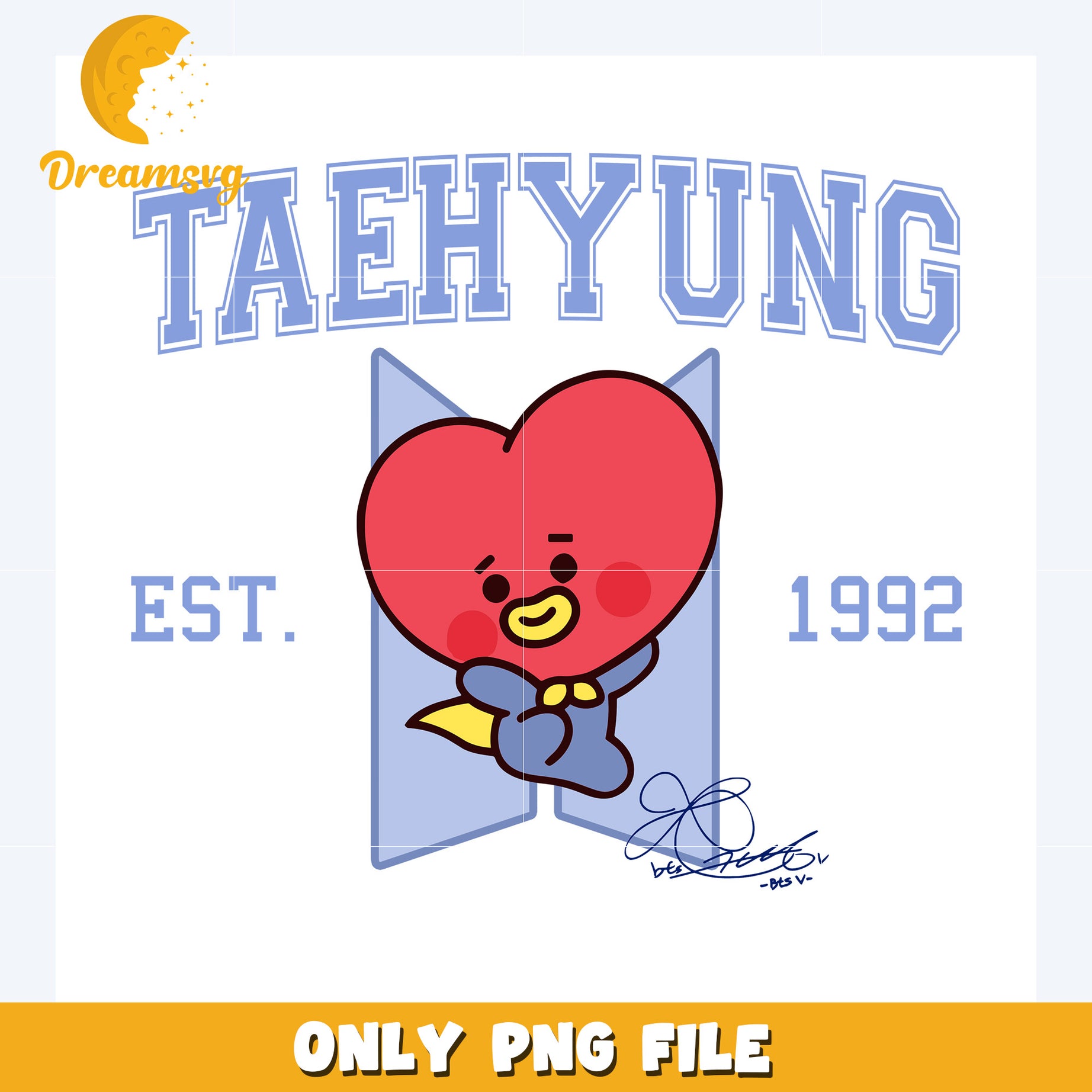 Teahyung mascot character design png, bt21​ png, bt21 plushies​ png