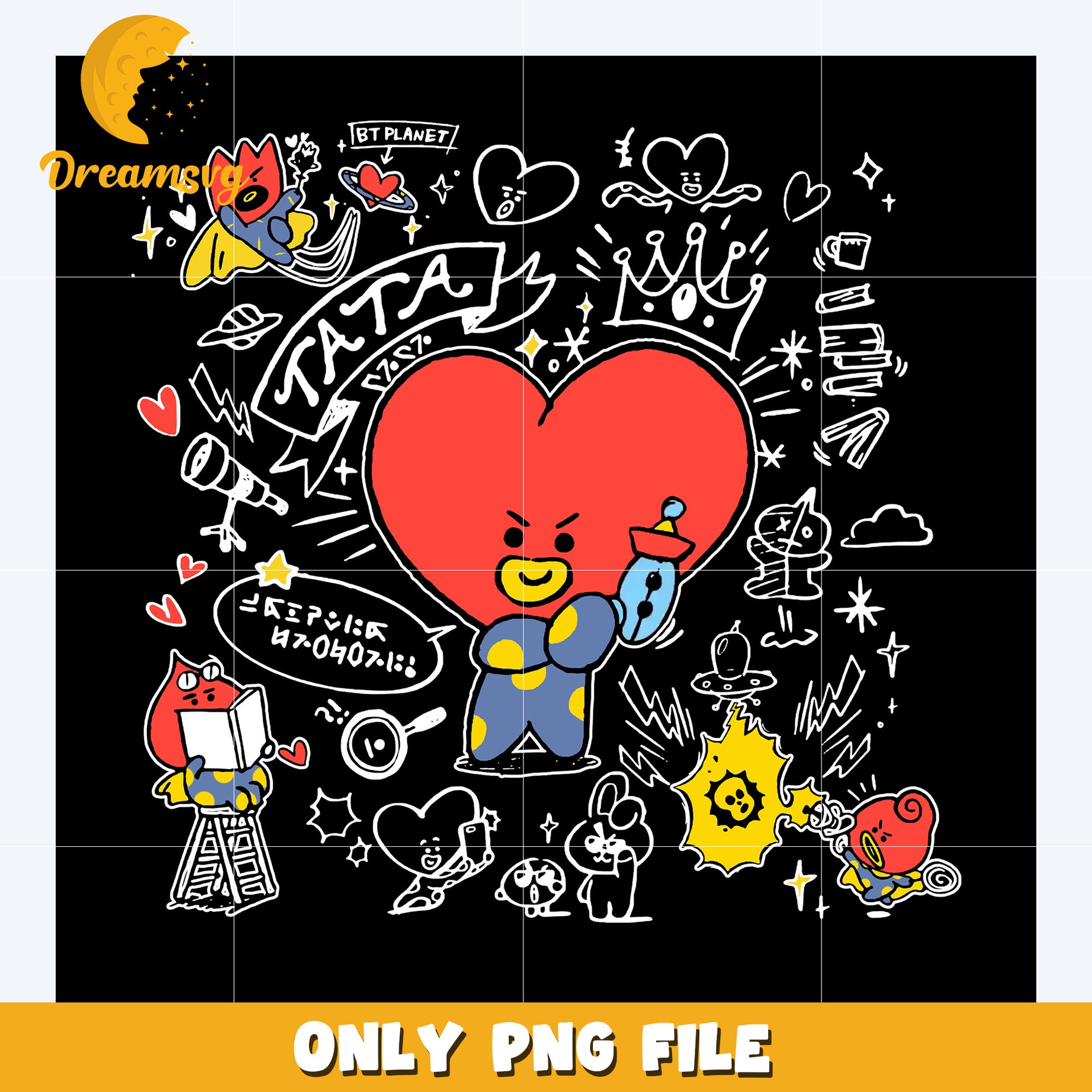 Teahyung mascot png, bangtan boys png, bts members mascots​ png