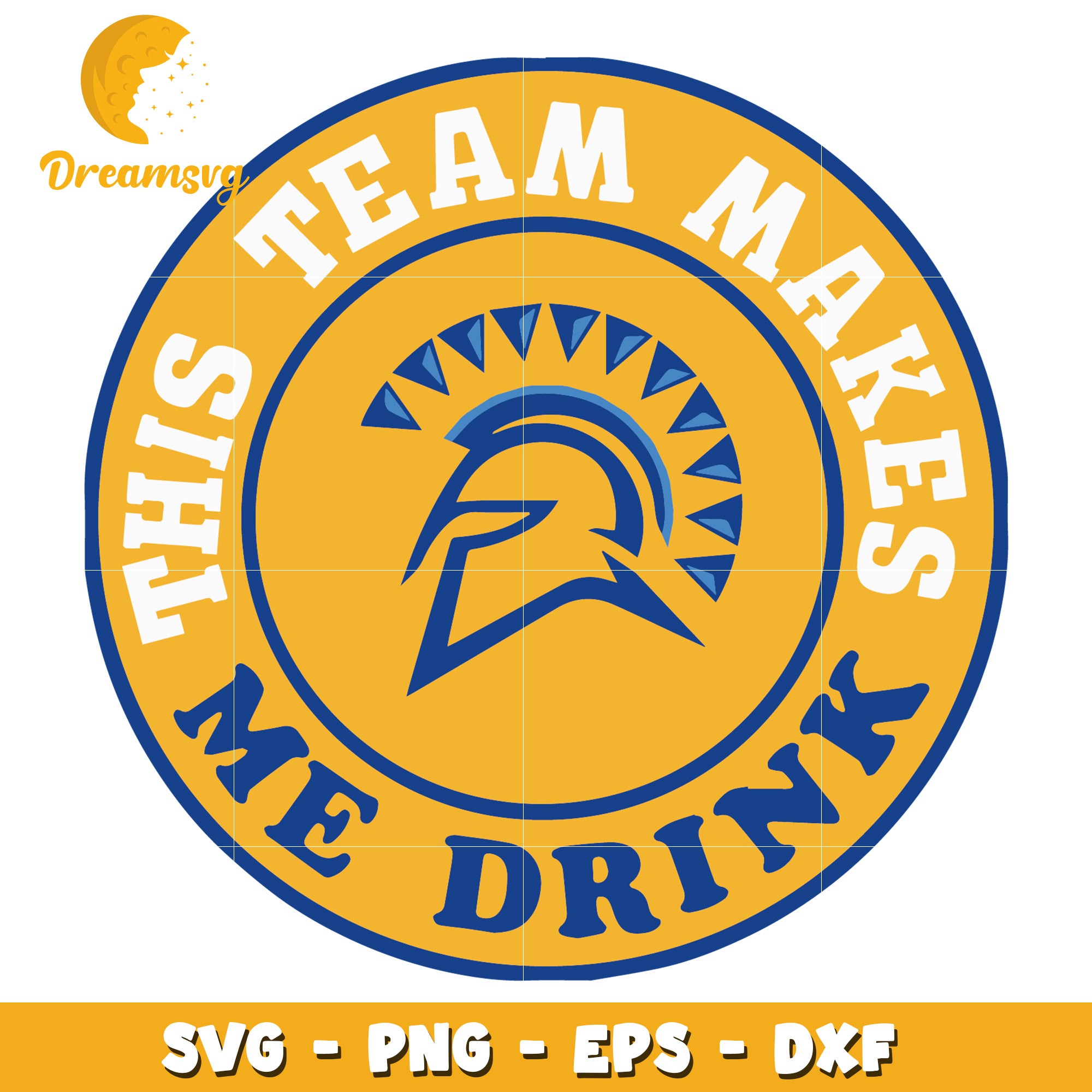 Team Makes Me Drink SVG Cut File