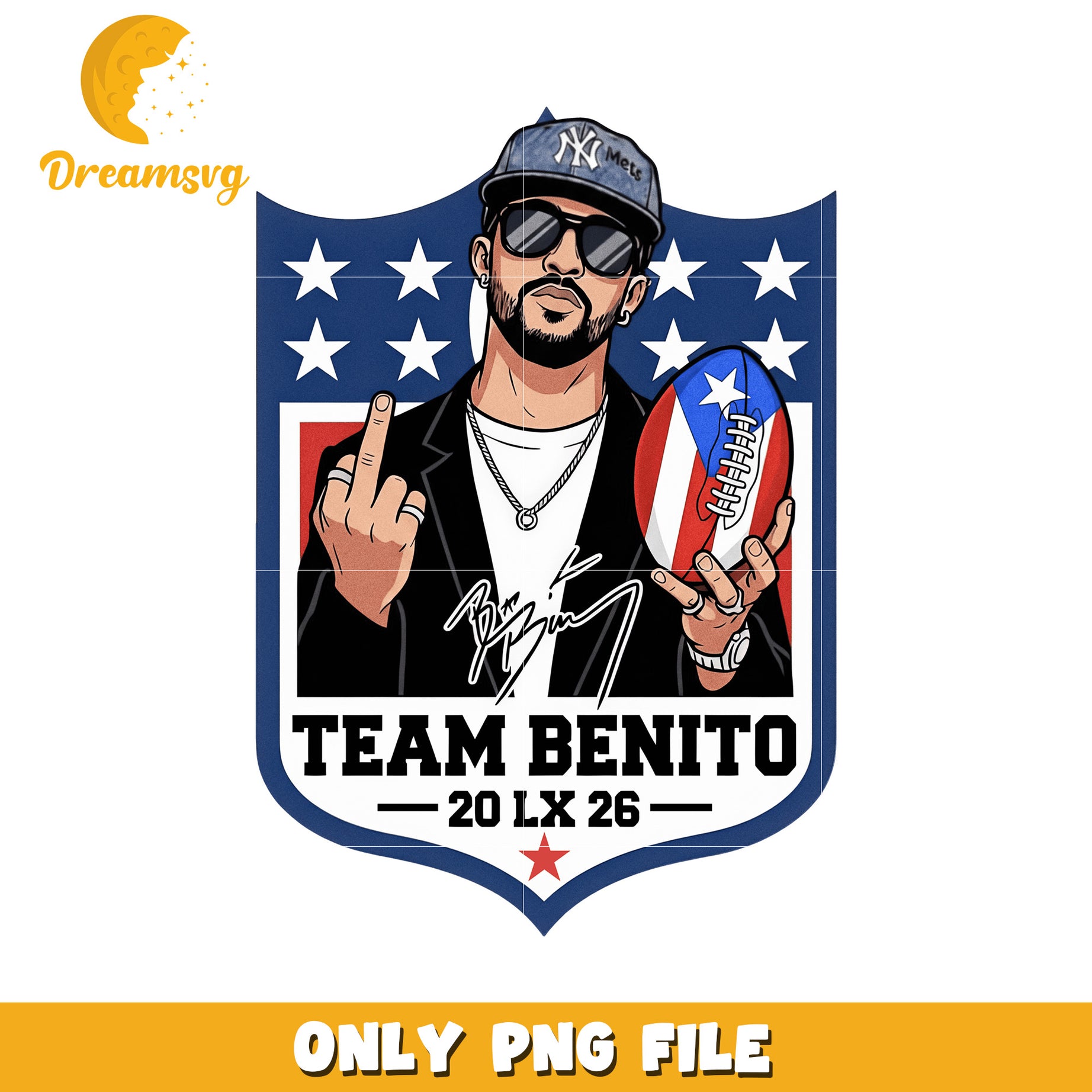 Team benito 20 lx 26 png, american rugby png, super bowl design png