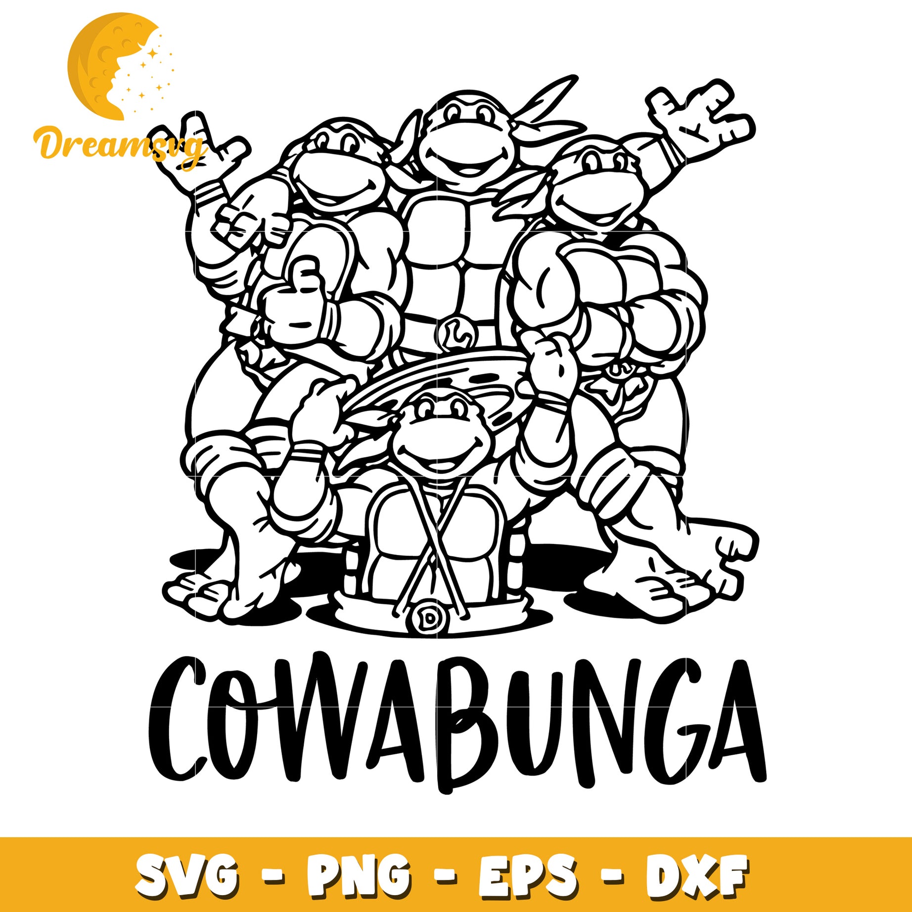 Teenage Mutant Ninja Turtles SVG Cowabunga