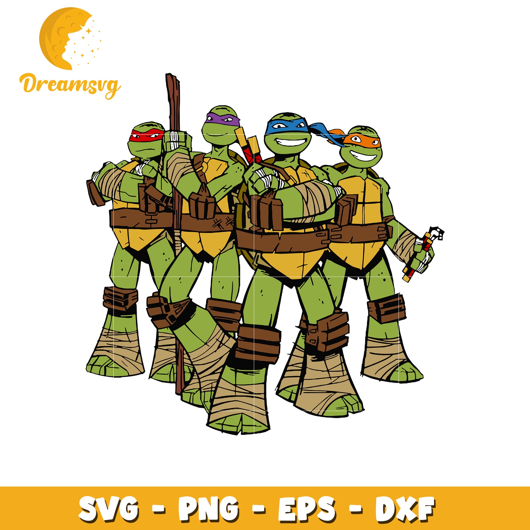 Teenage Mutant Ninja Turtles SVG PNG EPS DXF