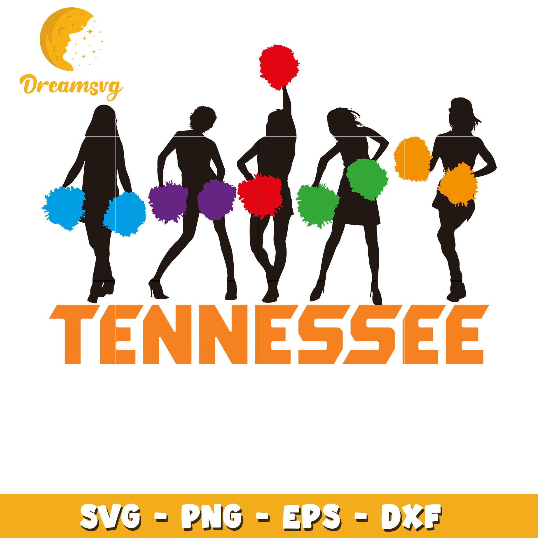 Tennessee Cheerleaders SVG PNG EPS DXF