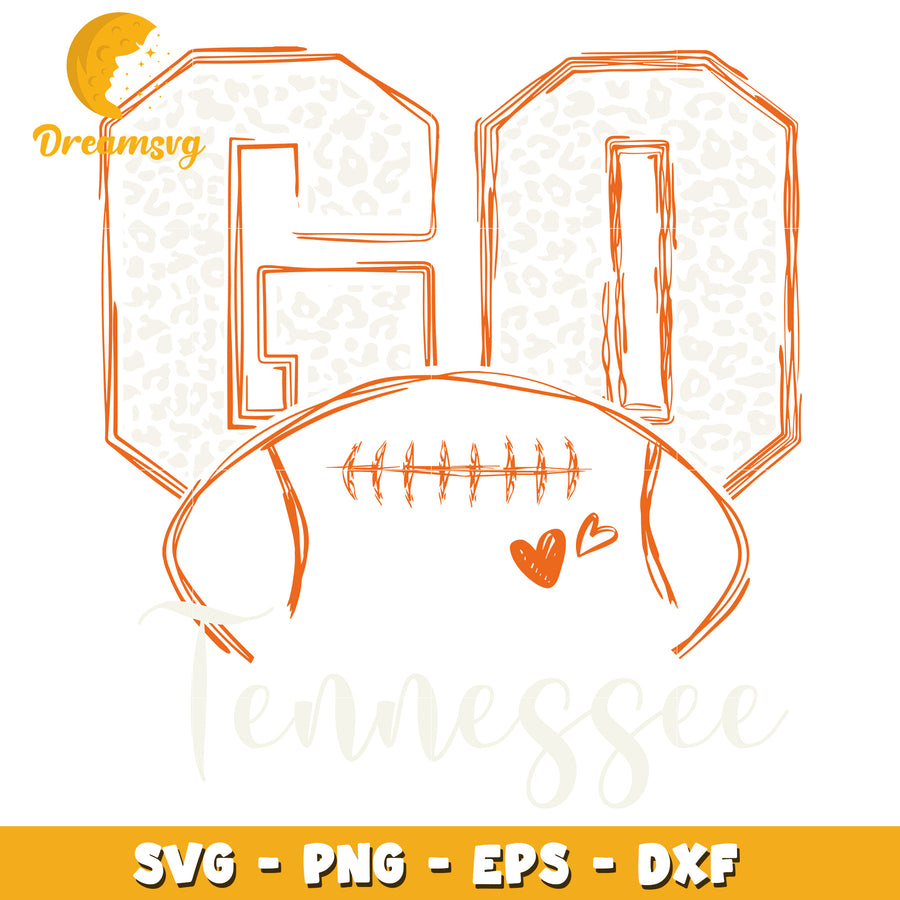 Tennessee Football Go SVG Design for Game Day Crafts and Decor