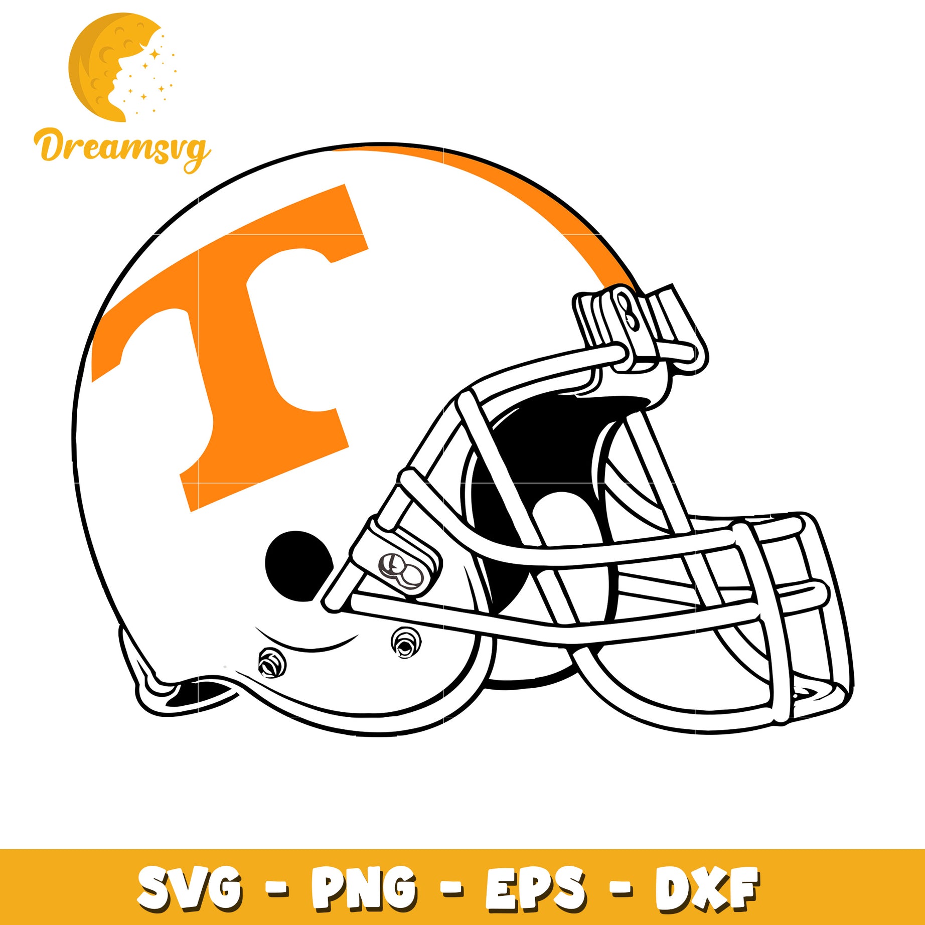 Tennessee Football Helmet SVG Digital Download for Crafters