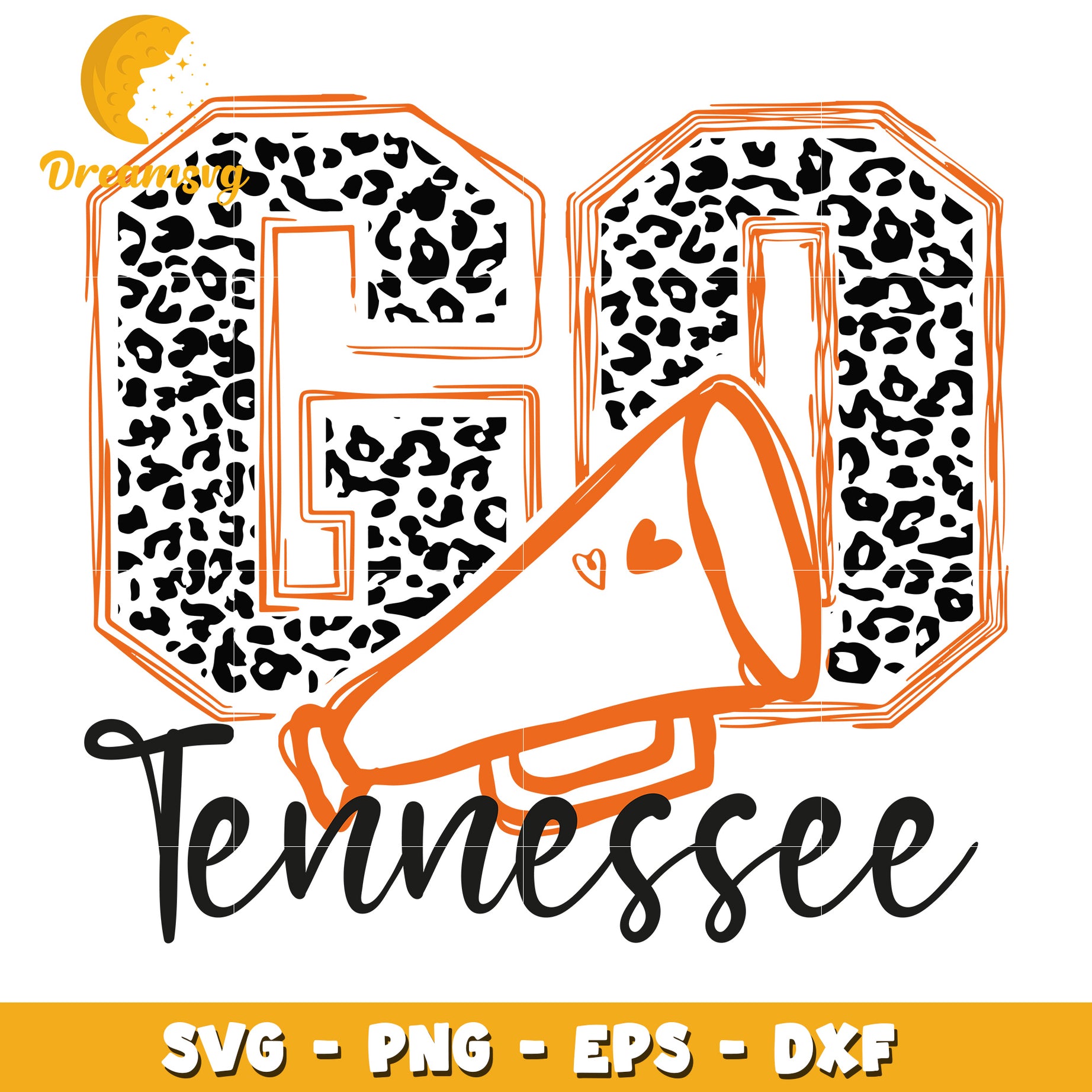 Tennessee Leopard Print SVG Cut File