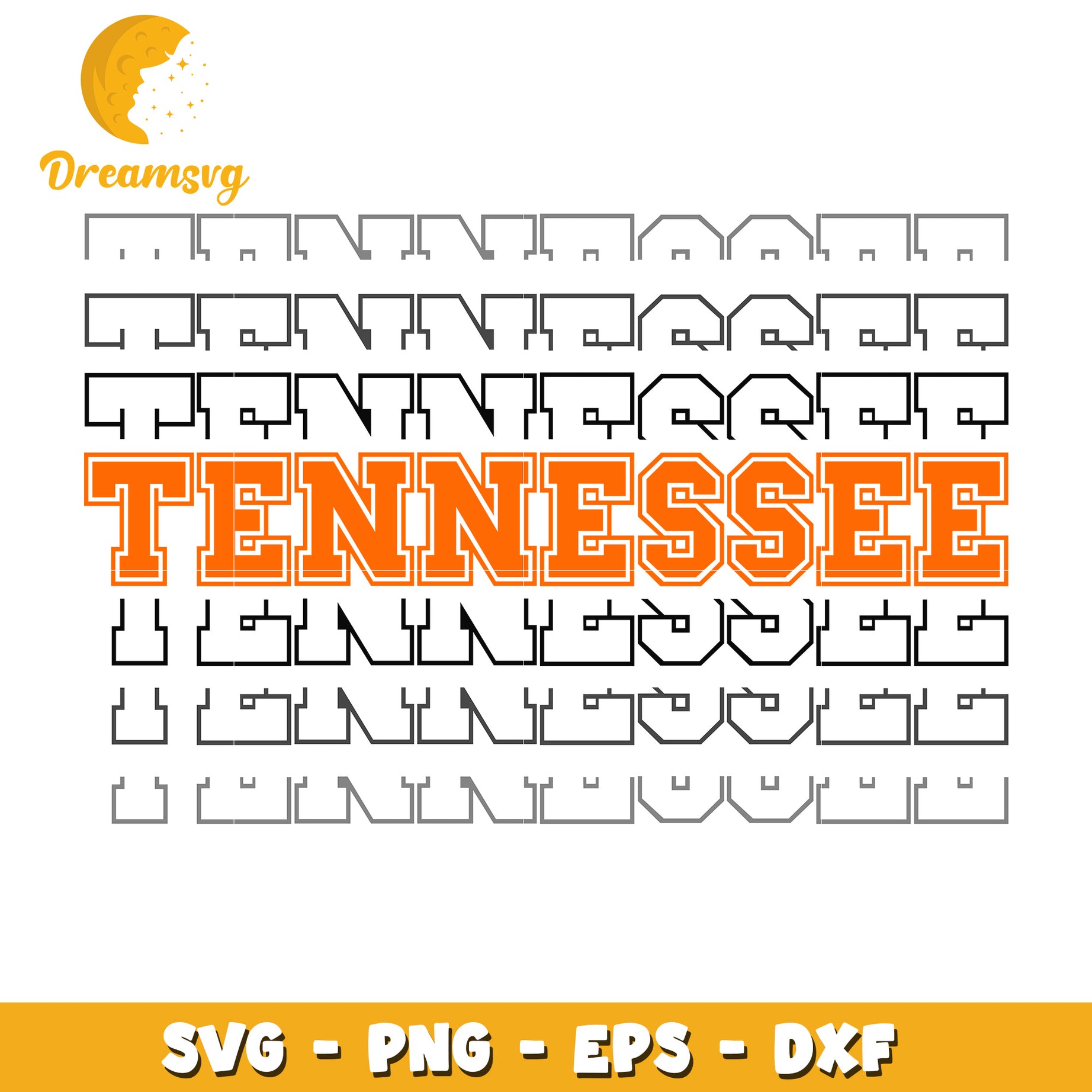 Tennessee SVG PNG EPS DXF Cut Files