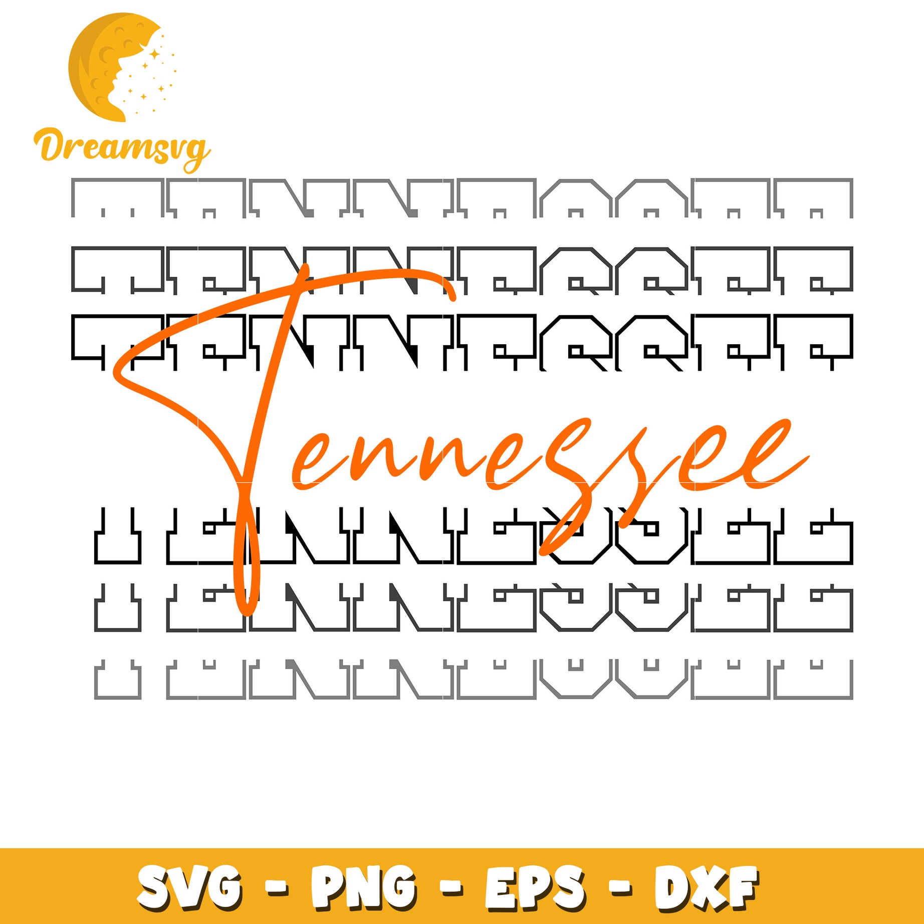 Tennessee State SVG Design for Crafts and DIY Projects Download