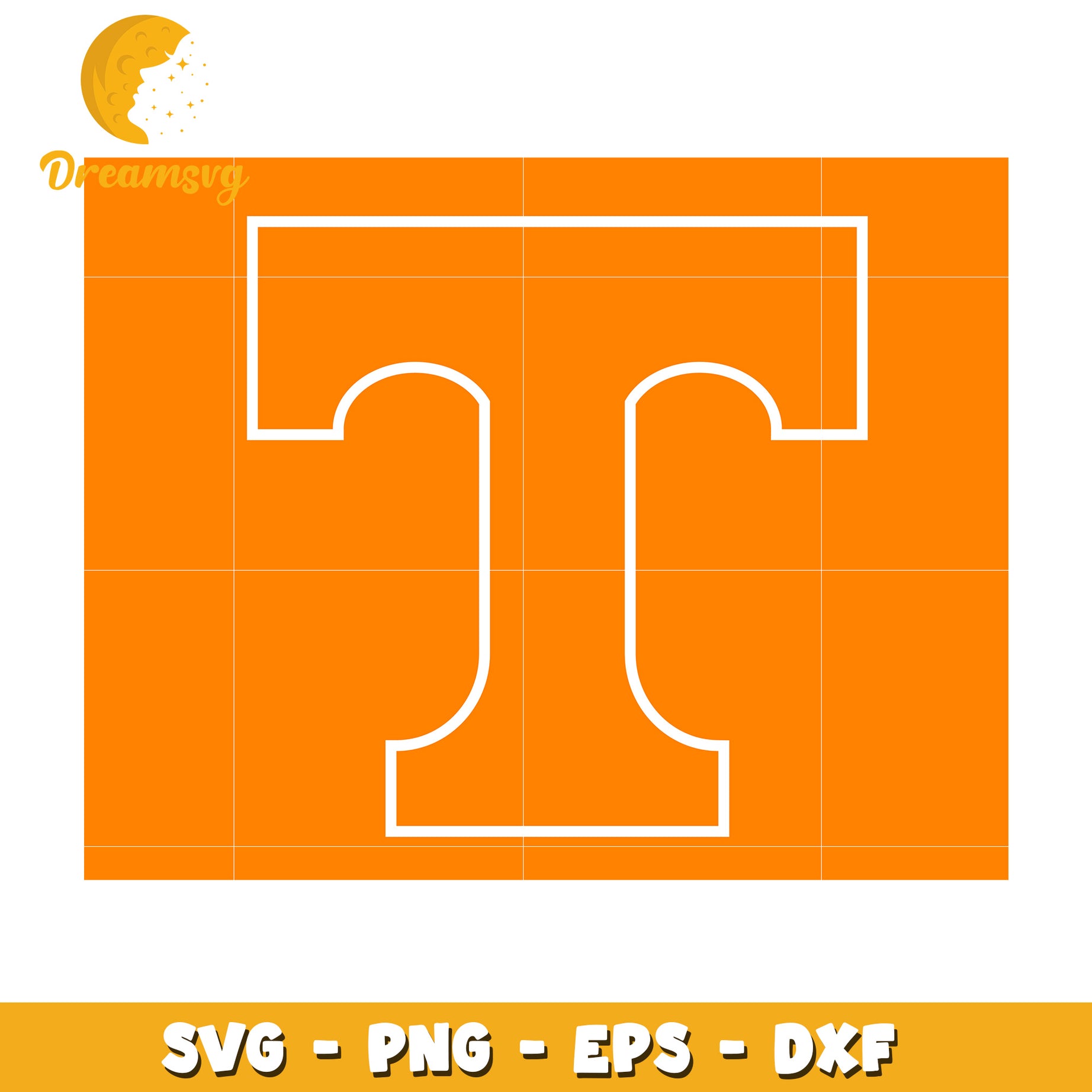 Tennessee T SVG PNG EPS DXF Cut File