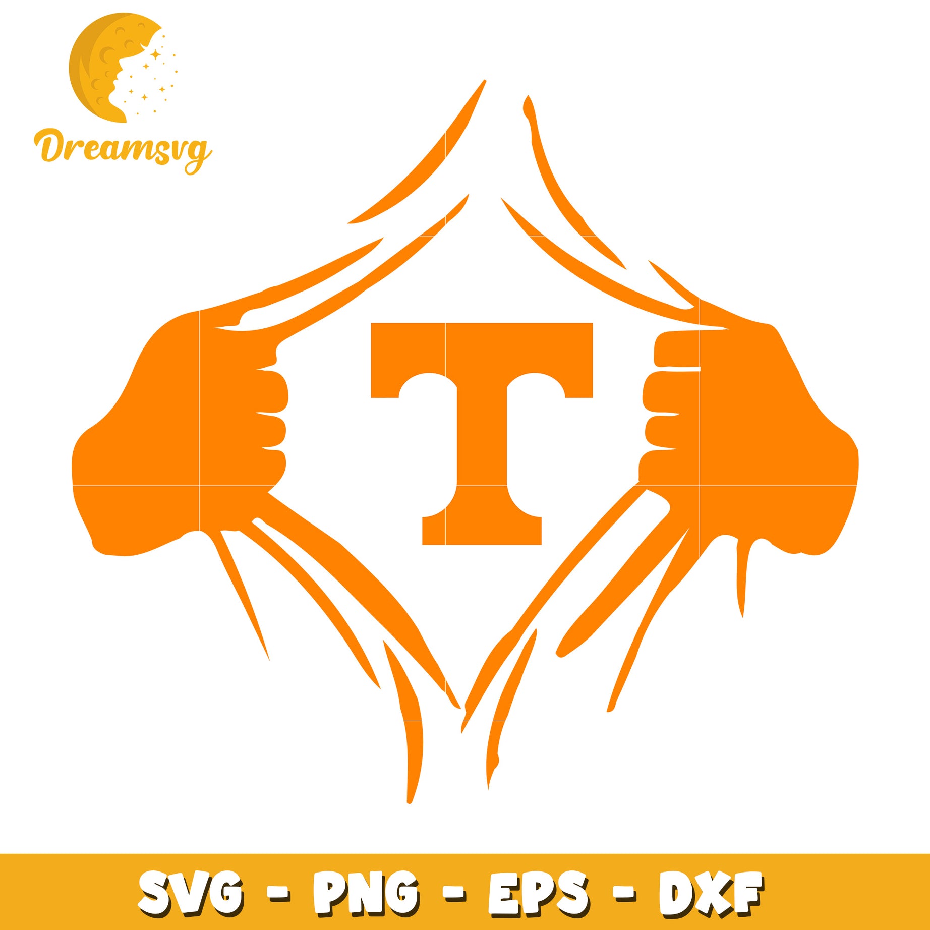 Tennessee T SVG PNG EPS DXF Files