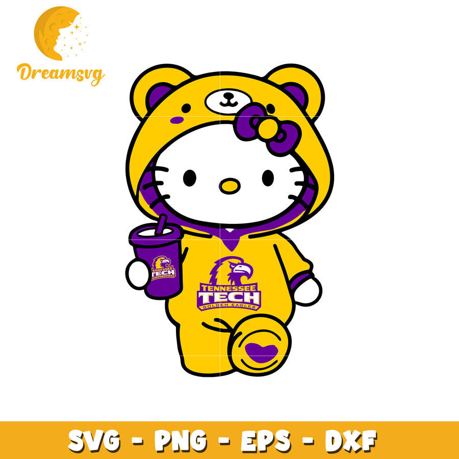 Tennessee Tech Hello Kitty SVG