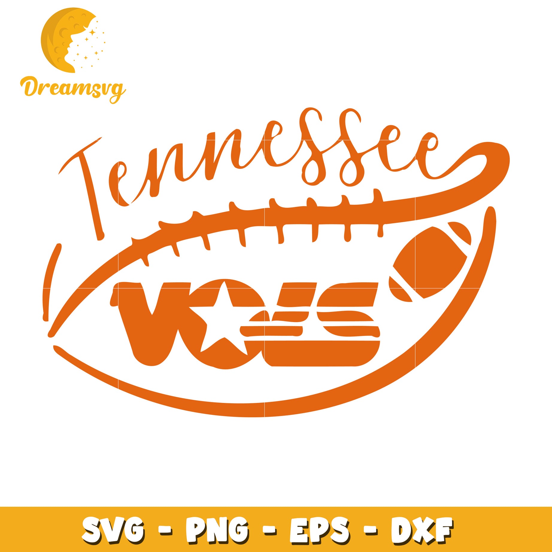 Tennessee Vols Football SVG Design Perfect for Crafting Projects