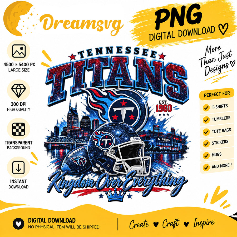 Tennessee Titans Kingdom Over Everything Stadium Skyline PNG