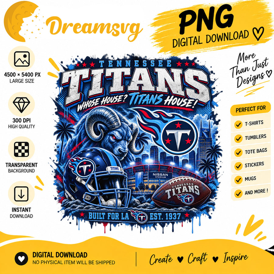Tennessee Titans Whose House Titans House NFL Football PNG