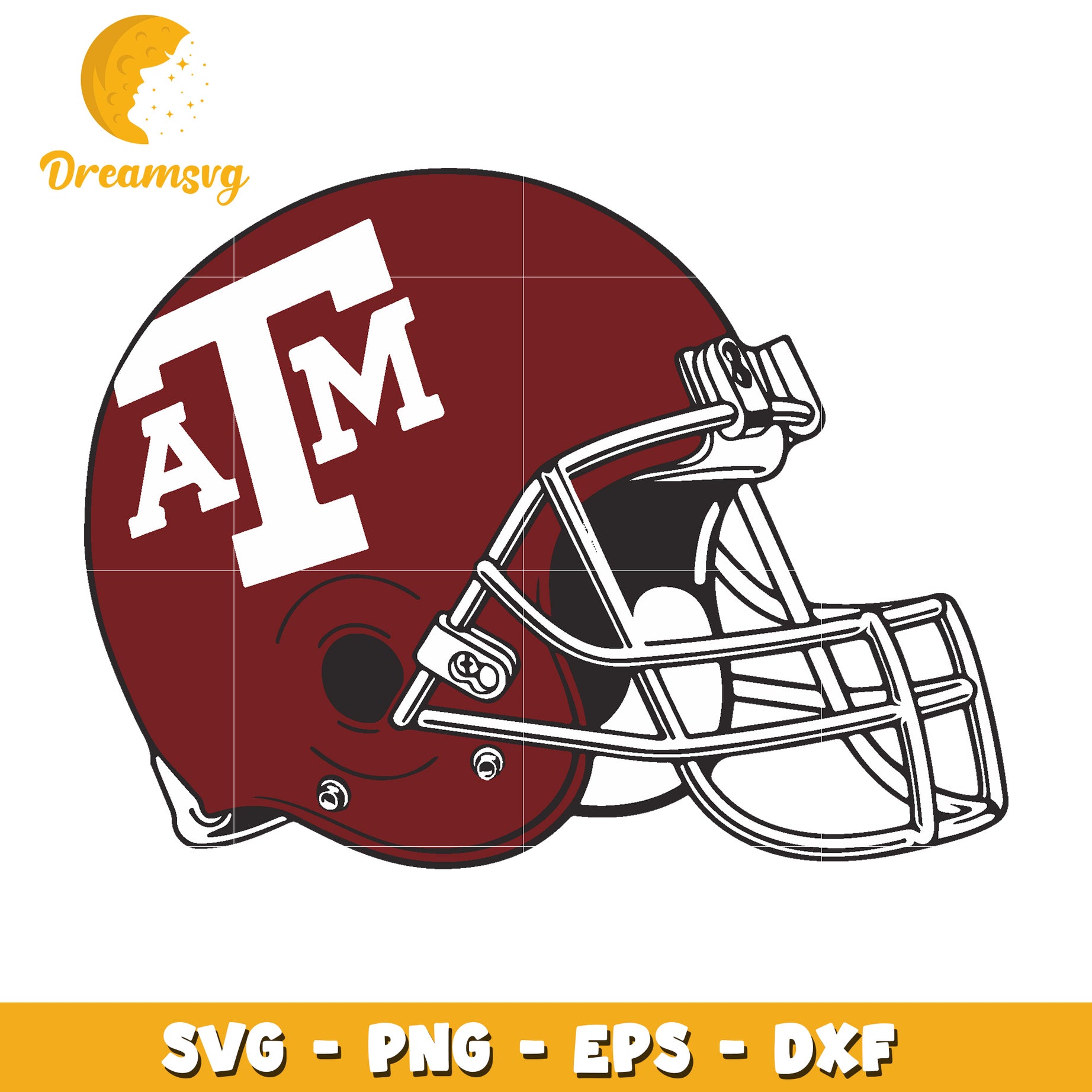 Texas AM Football Helmet SVG PNG EPS DXF