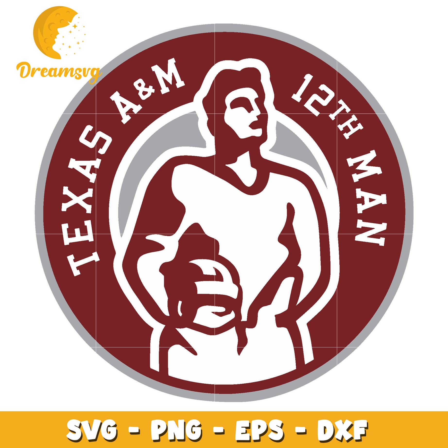 Texas A&M 12th Man SVG PNG EPS DXF