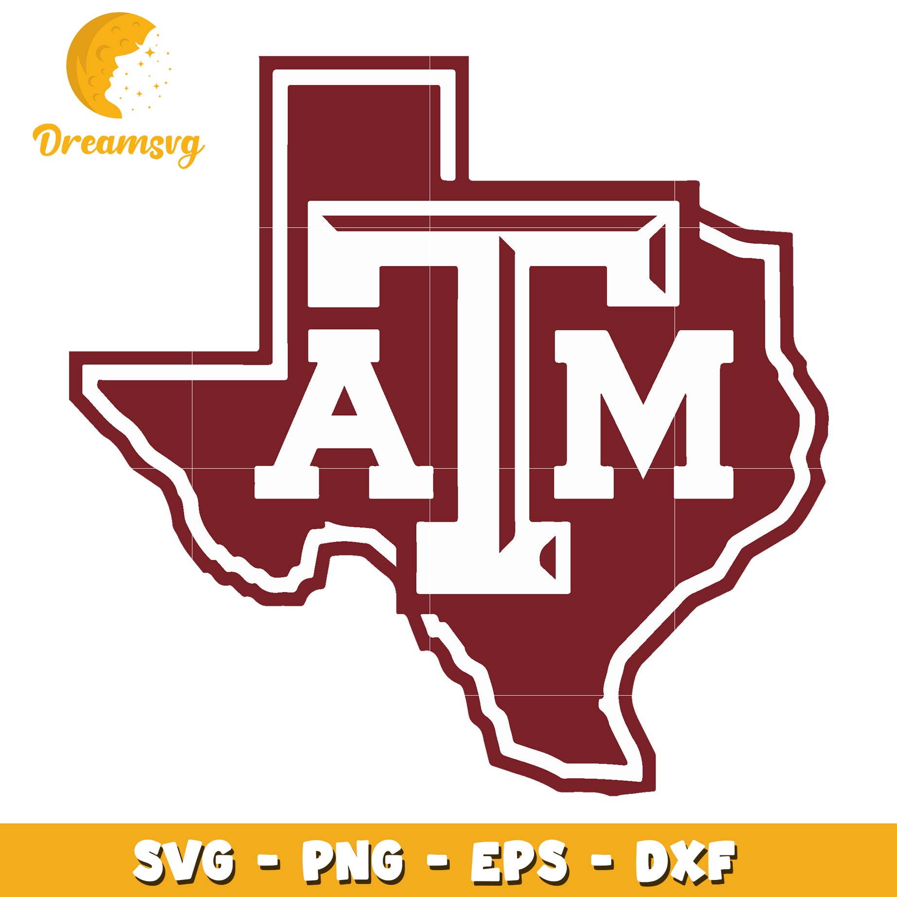 Texas A&M SVG PNG EPS DXF Cut File