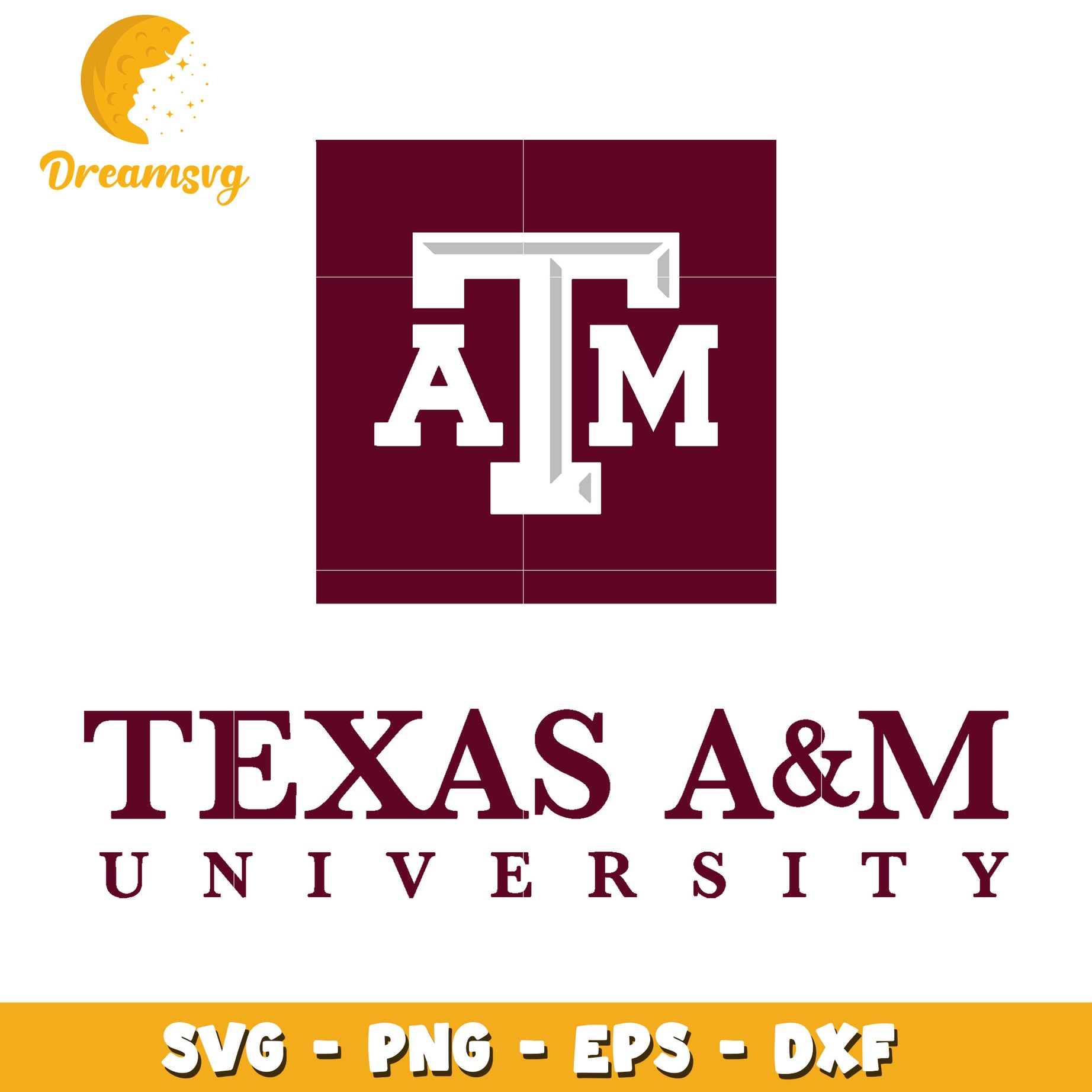 Texas A&M University Logo SVG File for Crafters and Designers