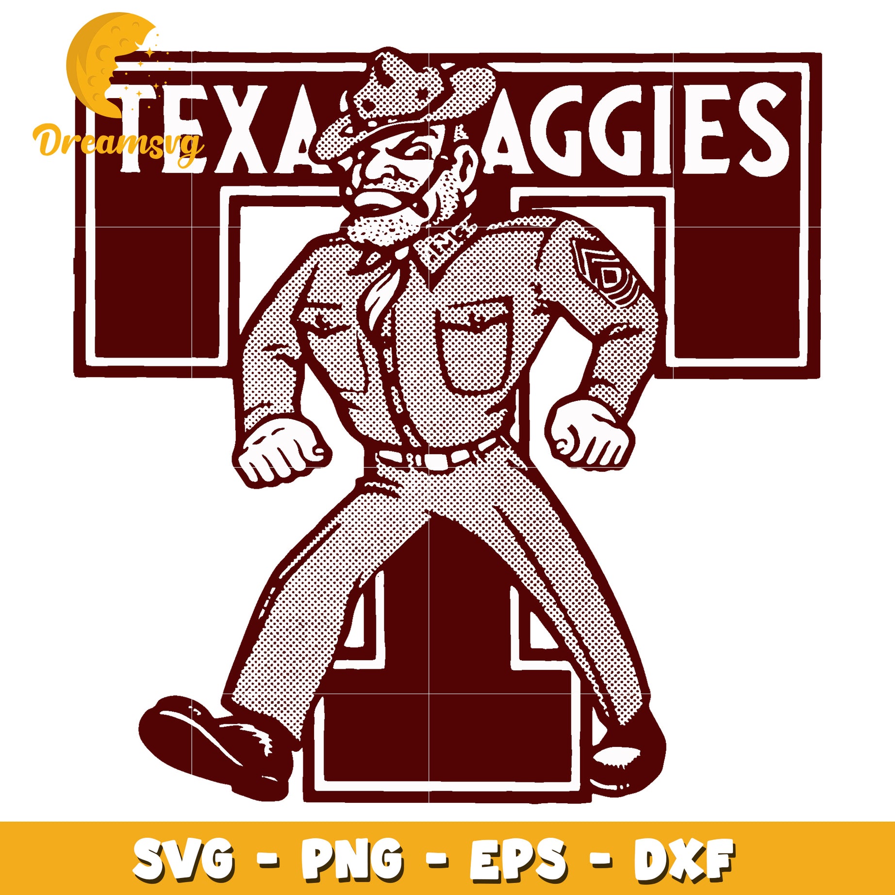 Texas Aggies SVG PNG EPS DXF Cut File