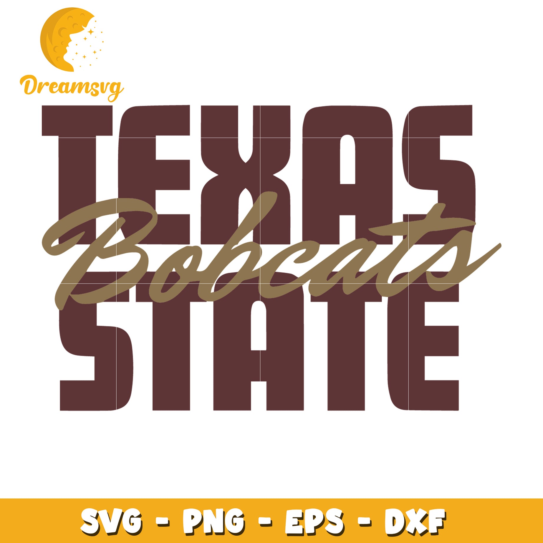 Texas Bobcats State SVG Cut File