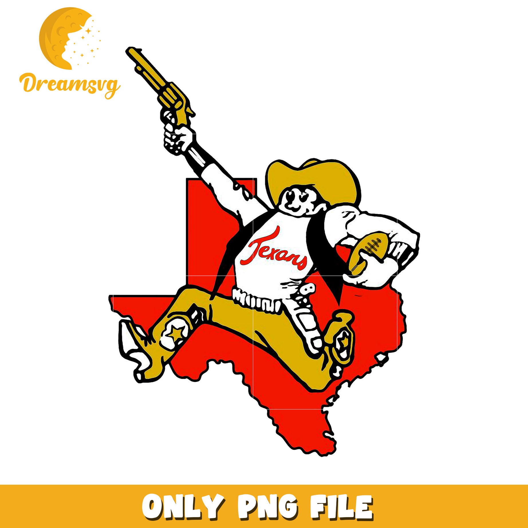 Texas Cowboy PNG Graphic for Creative Projects