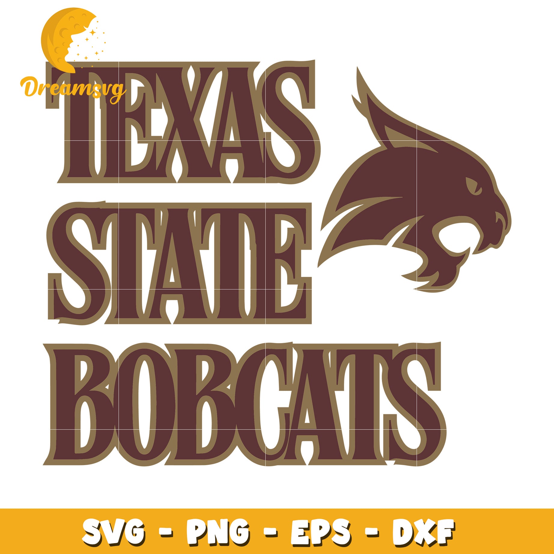 Texas State Bobcats SVG Design for Fans and Crafters Online