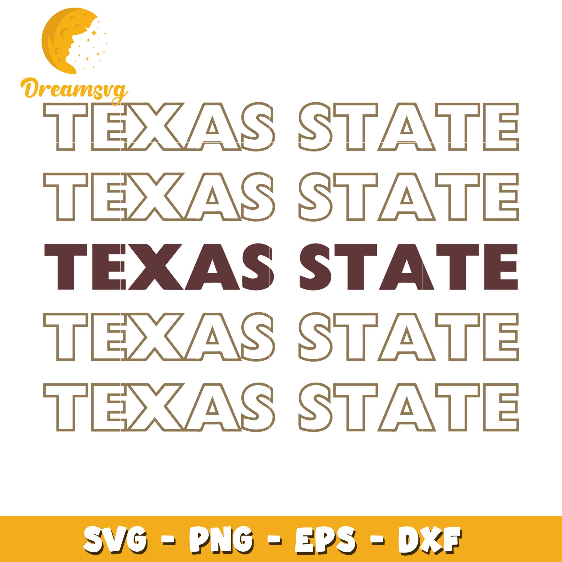 Texas State SVG Graphic for Crafting and Design Projects