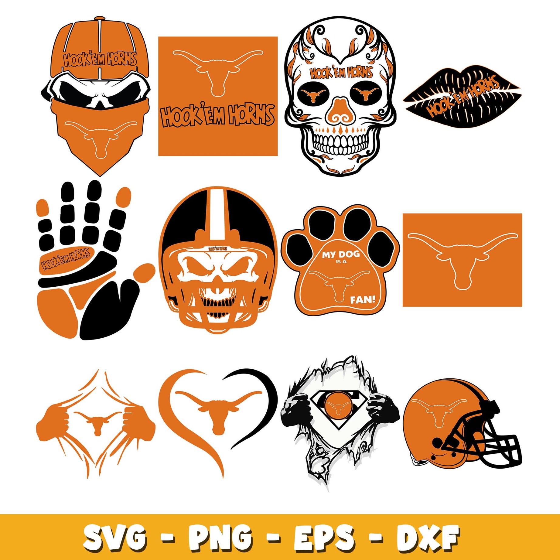 Texas Longhorns logo Bundle svg, Texas Longhorns logo svg, ncaa svg  