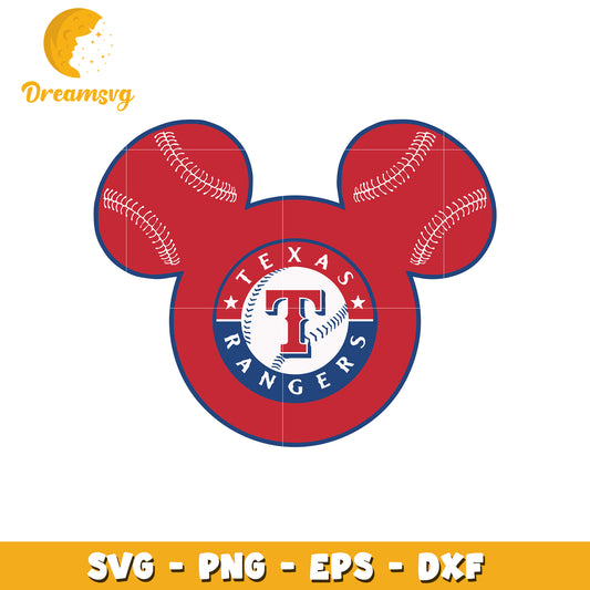 Texas rangers logo mickey head svg, mickey head svg, Texas rangers svg