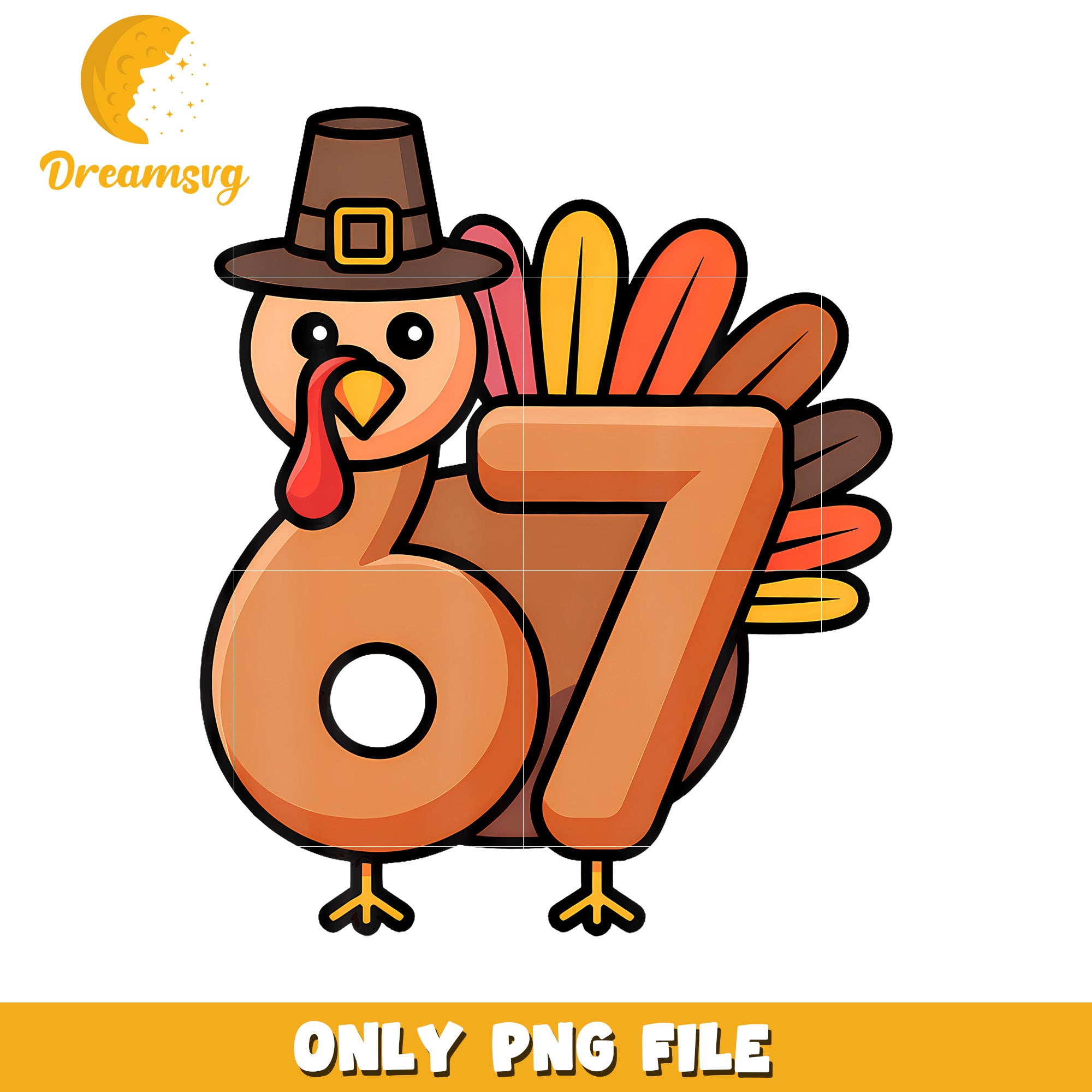 Thanksgiving 67 turkey png, silly internet joke png, dark meme png