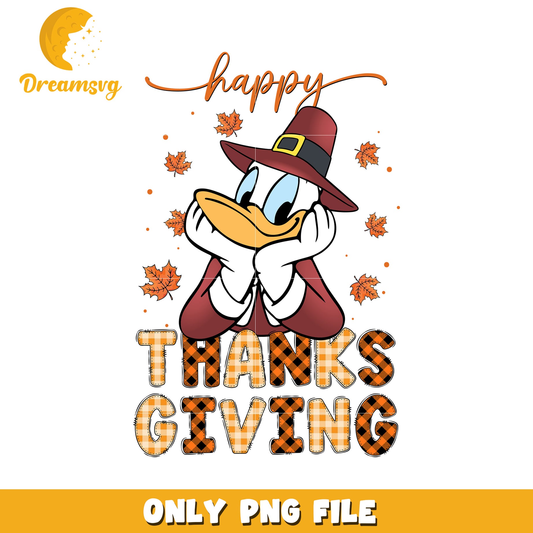 Thanksgiving Duck PNG Design