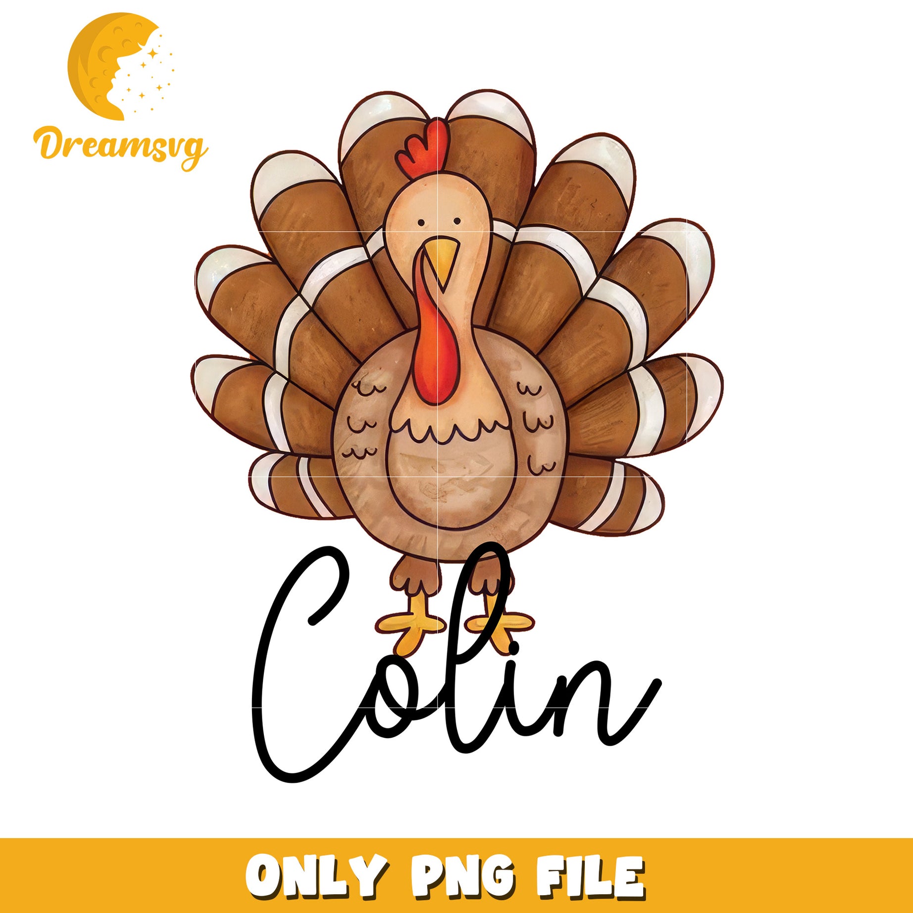 Thanksgiving Turkey PNG Colin Name