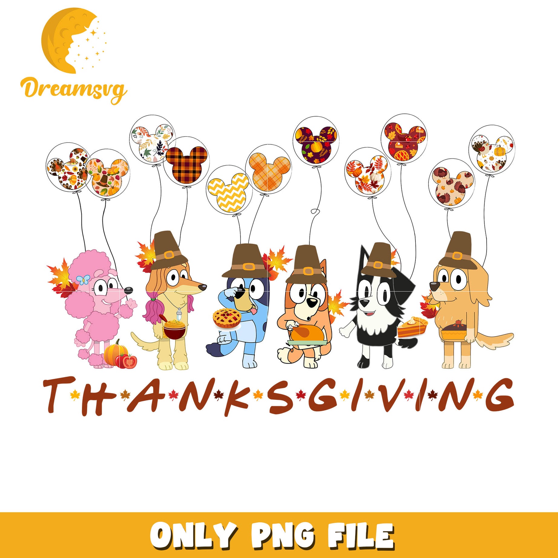 Thanksgiving bluey png, thanksgiving png, thanksgiving decorations ...