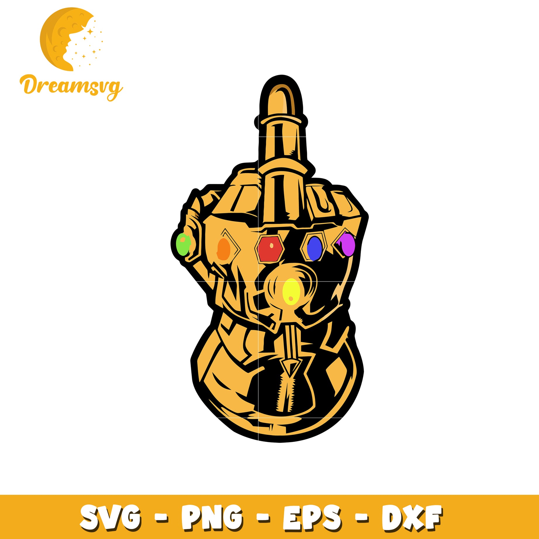 Thanos Infinity Gauntlet SVG Cut File