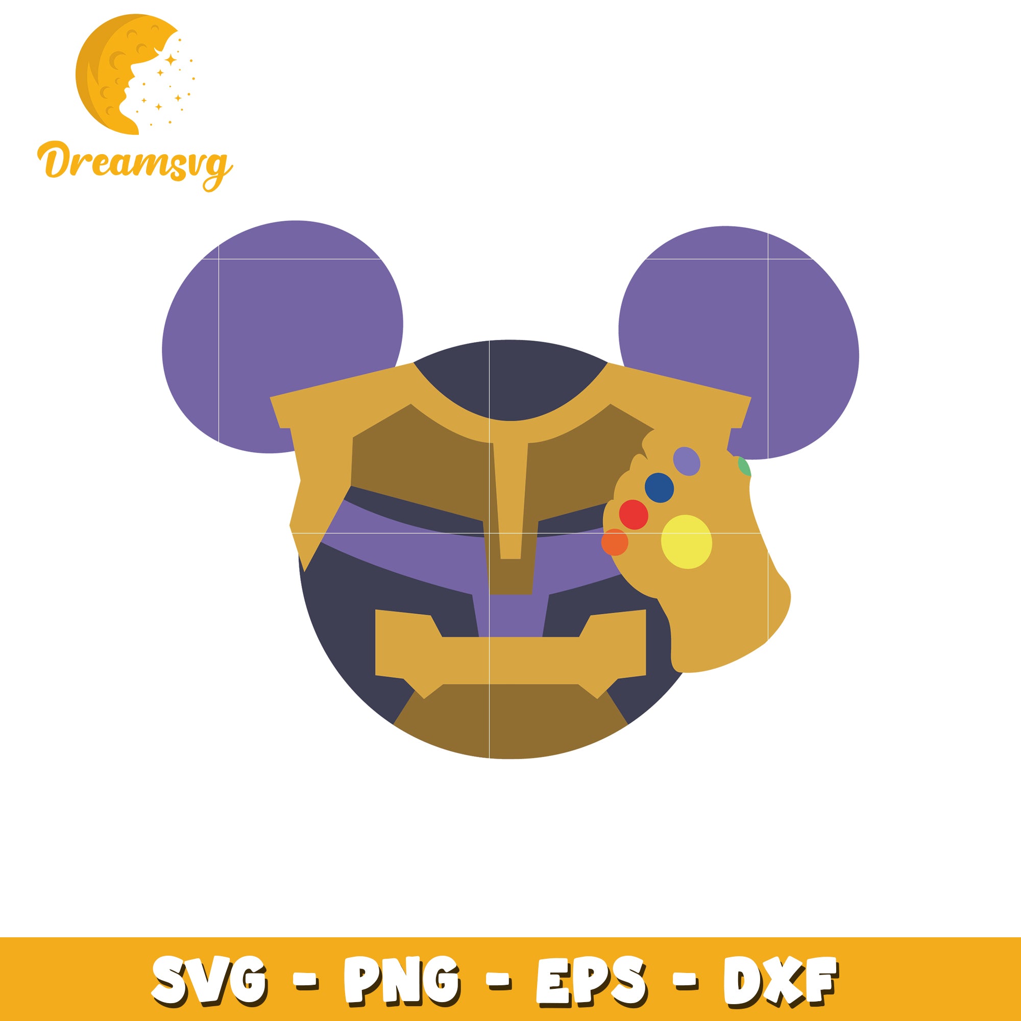 Thanos Mickey Mouse SVG Cut File