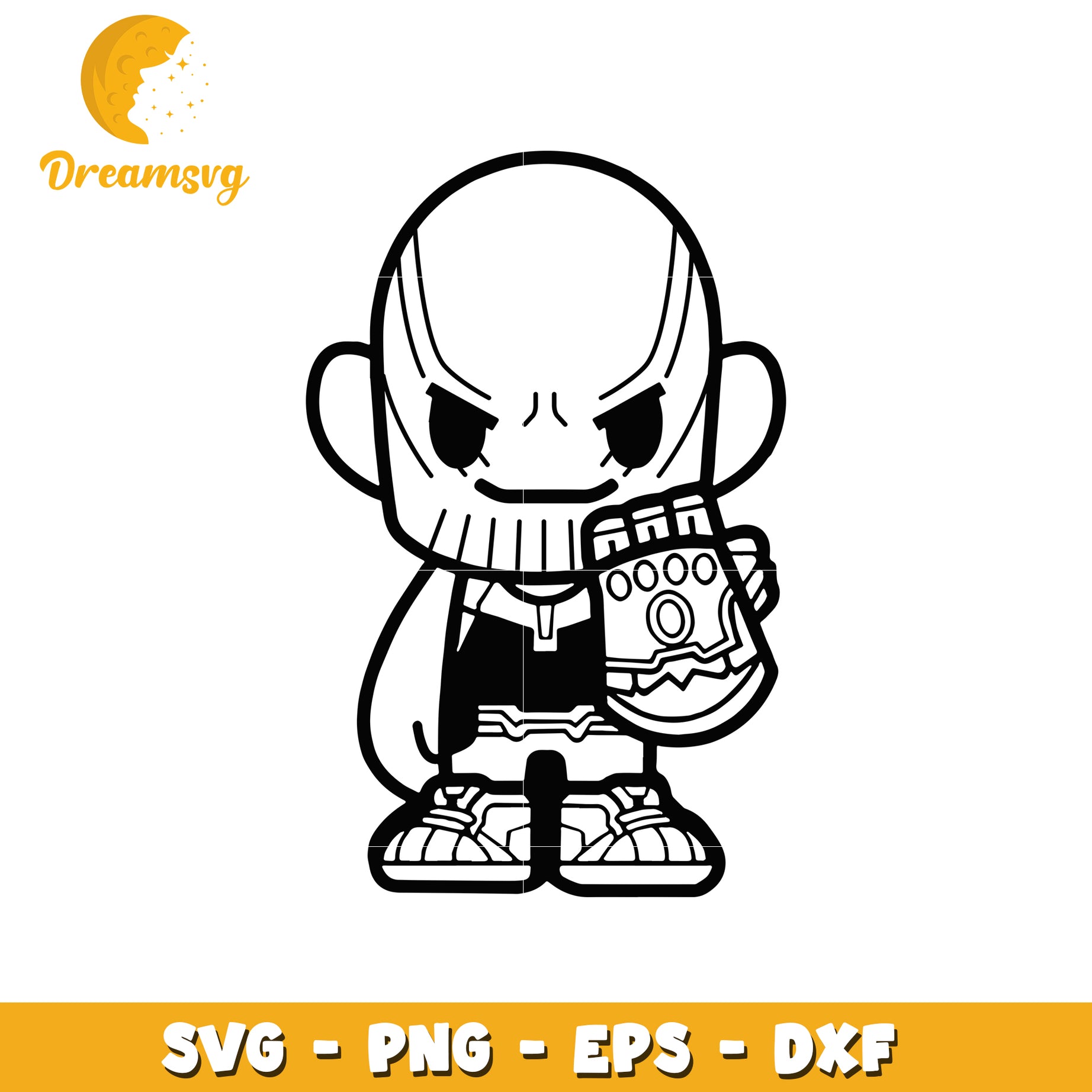 Thanos SVG Cut File Cartoon