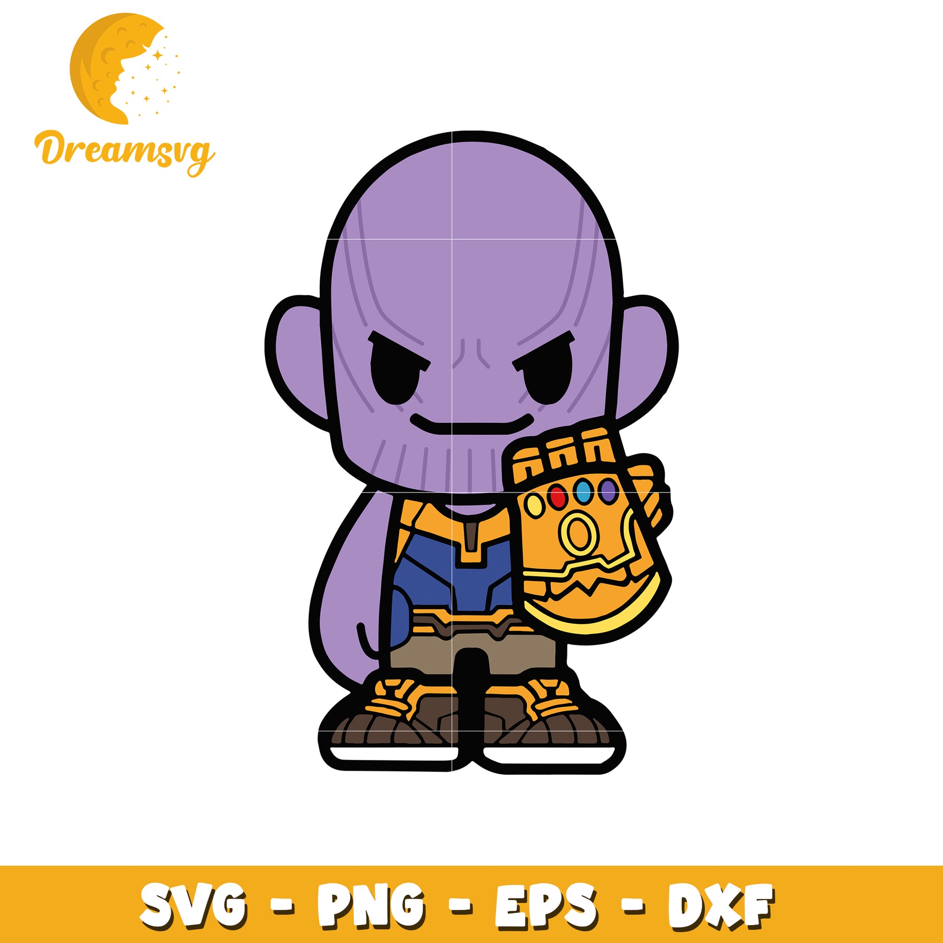 Thanos SVG PNG EPS DXF Cut File