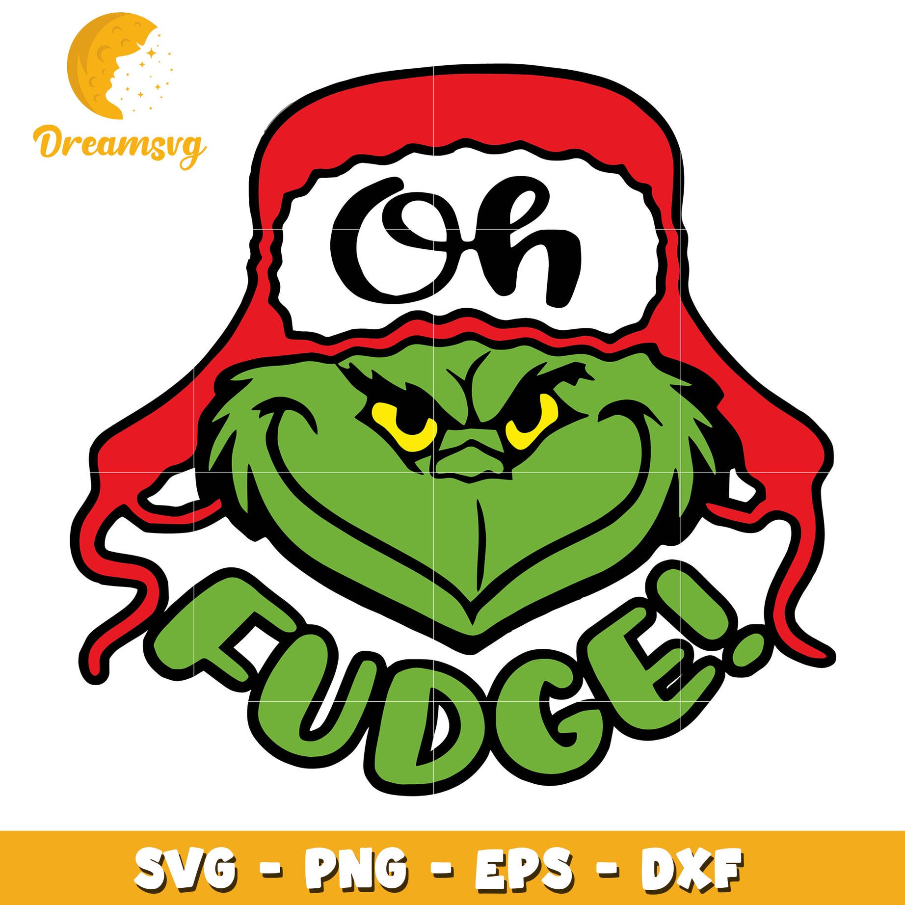 The Grinch Oh Fudge svg, funny Grinch svg, christmas svg