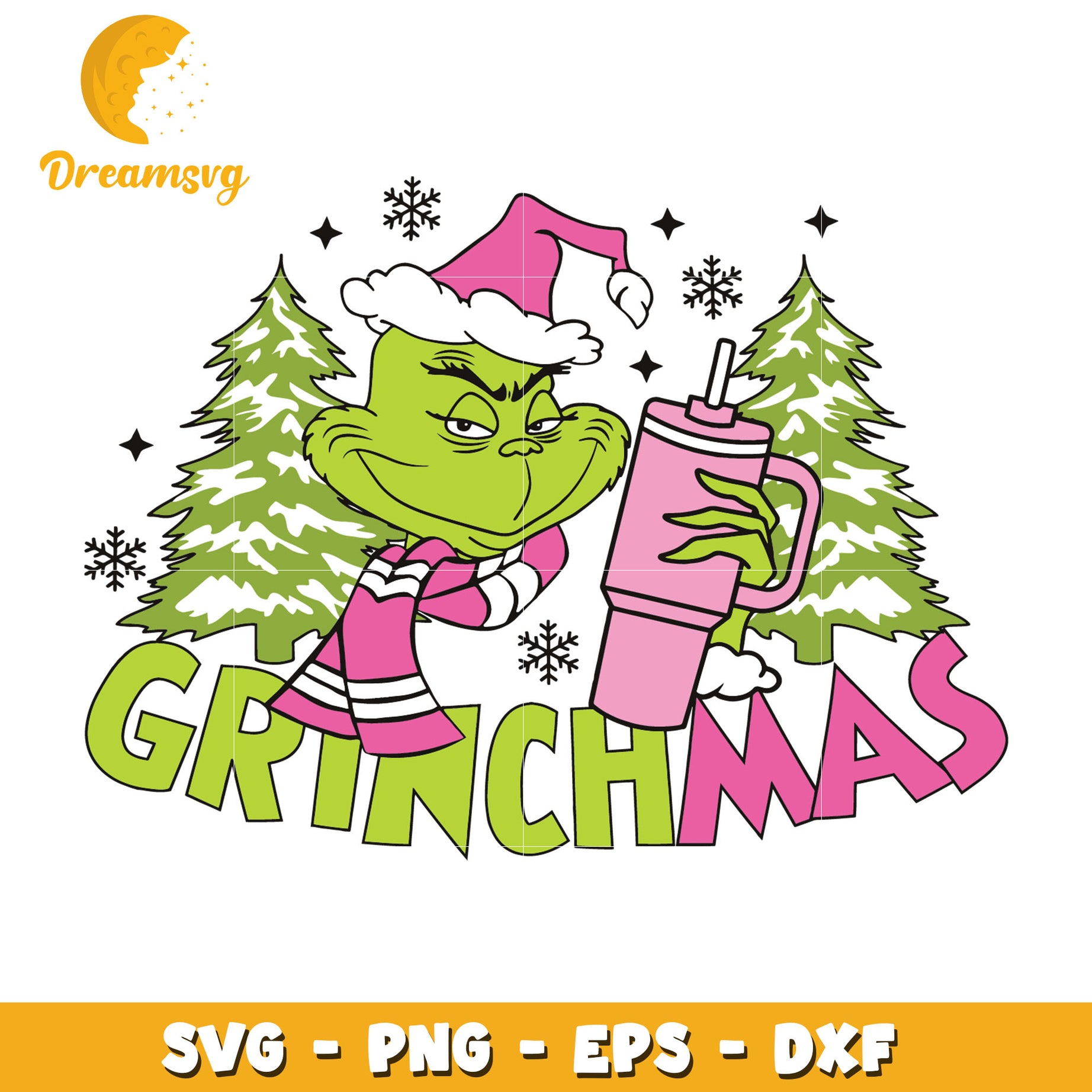 The Grinch and christmas tree svg, Grinchmas svg, christmas svg