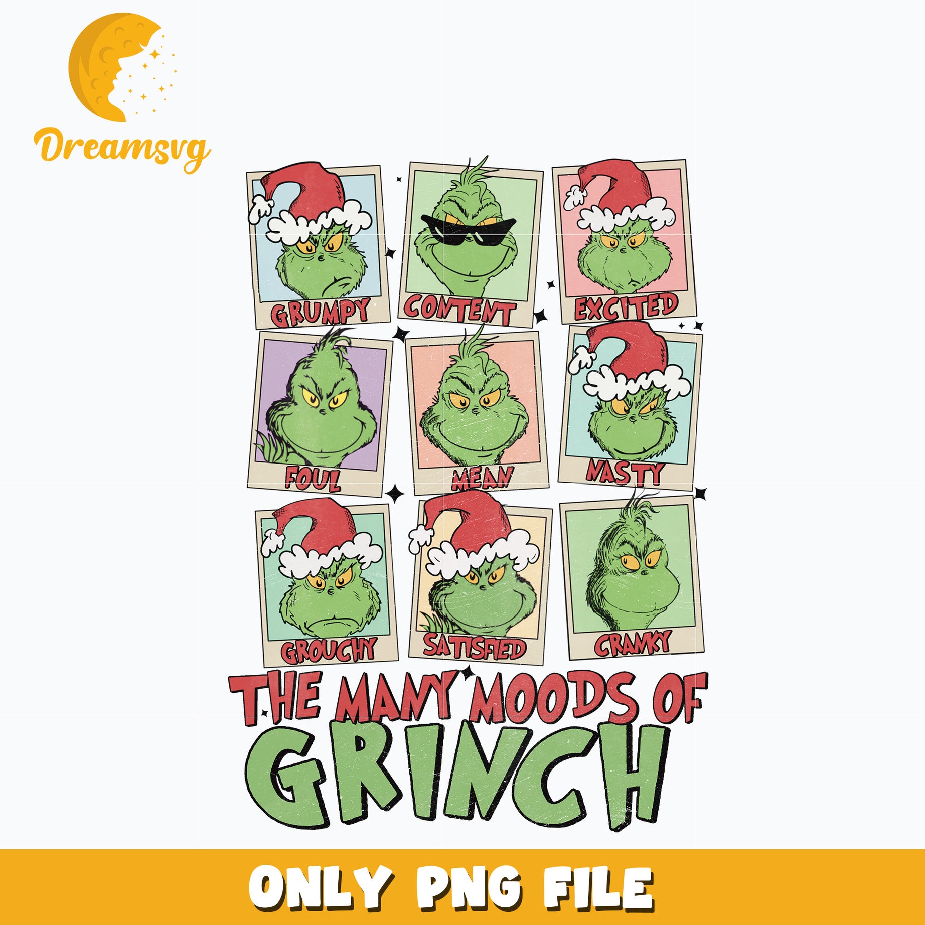 The Grinch christmas png.