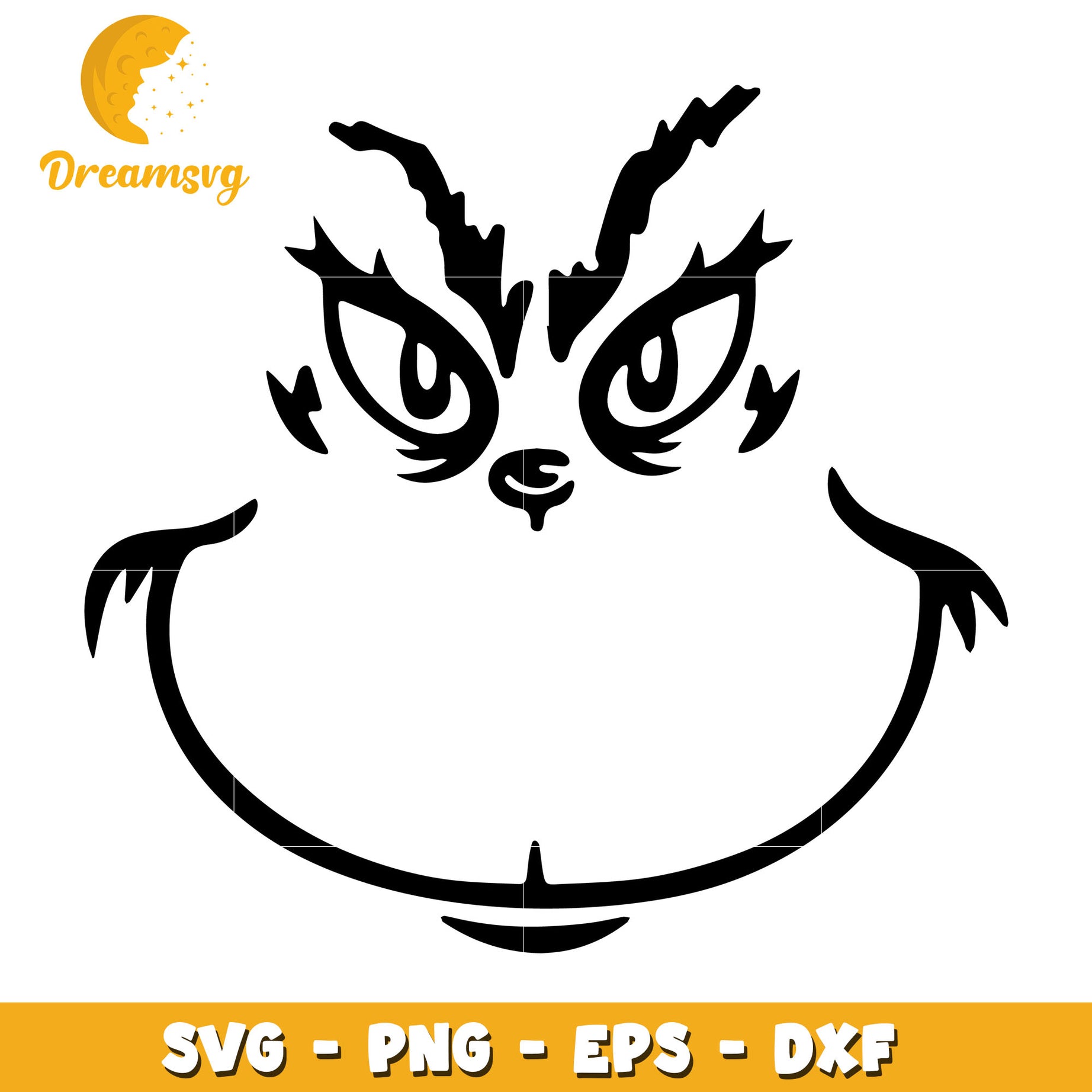 The Grinch face svg, The Grinch character svg, christmas svg