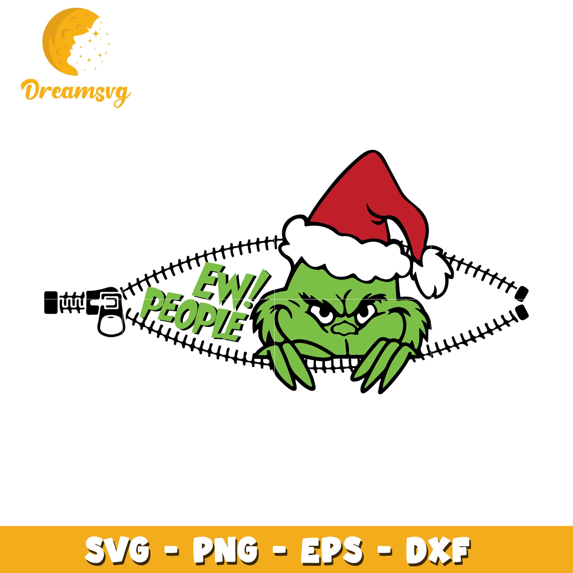 The Grinch zipper ew people svg, The Grinch svg, christmas svg