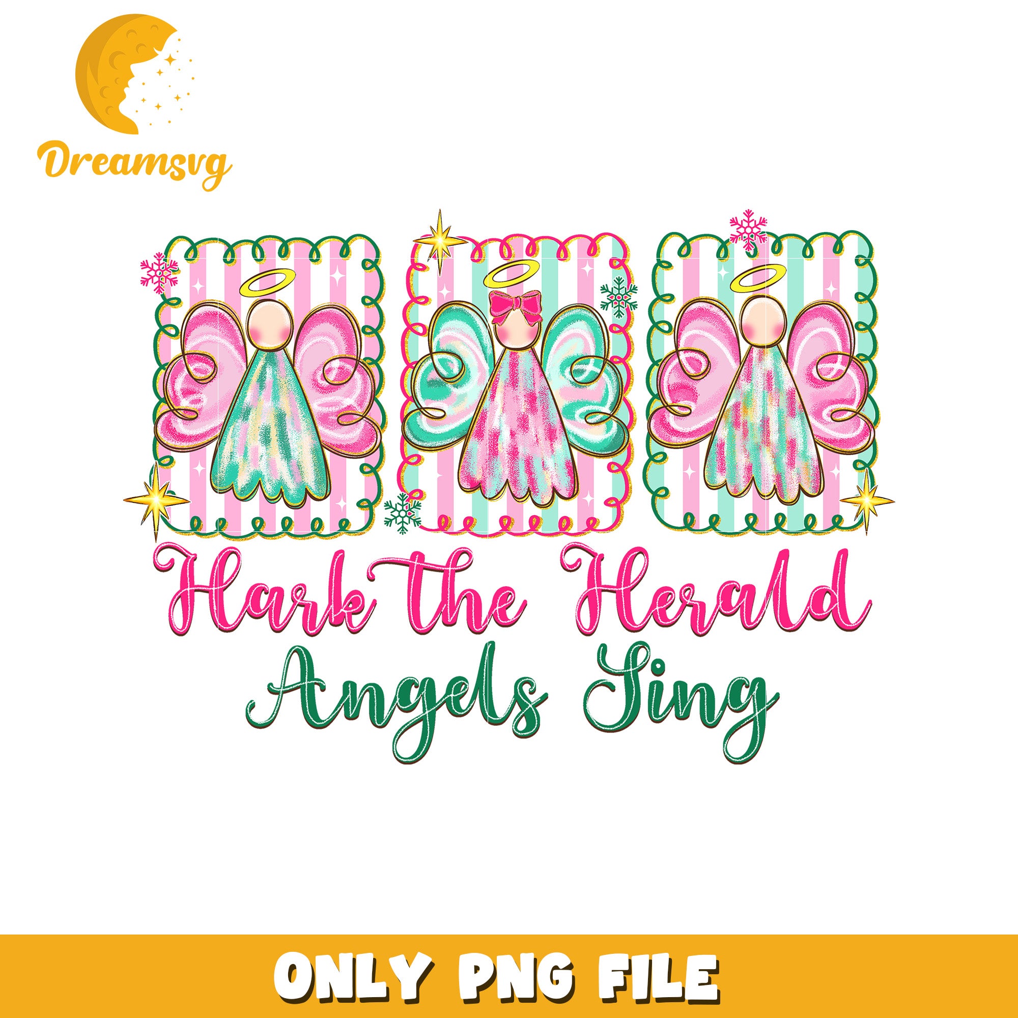 The Herald Angels design png, festive disney png, winter wonderland png