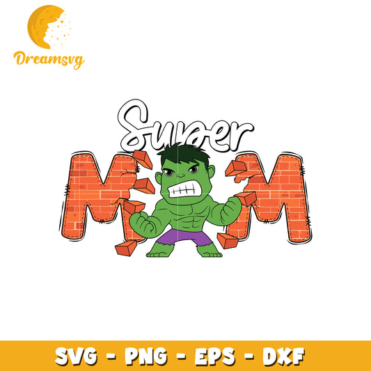 The Hulk super mom svg, avengers characters svg, marvel svg