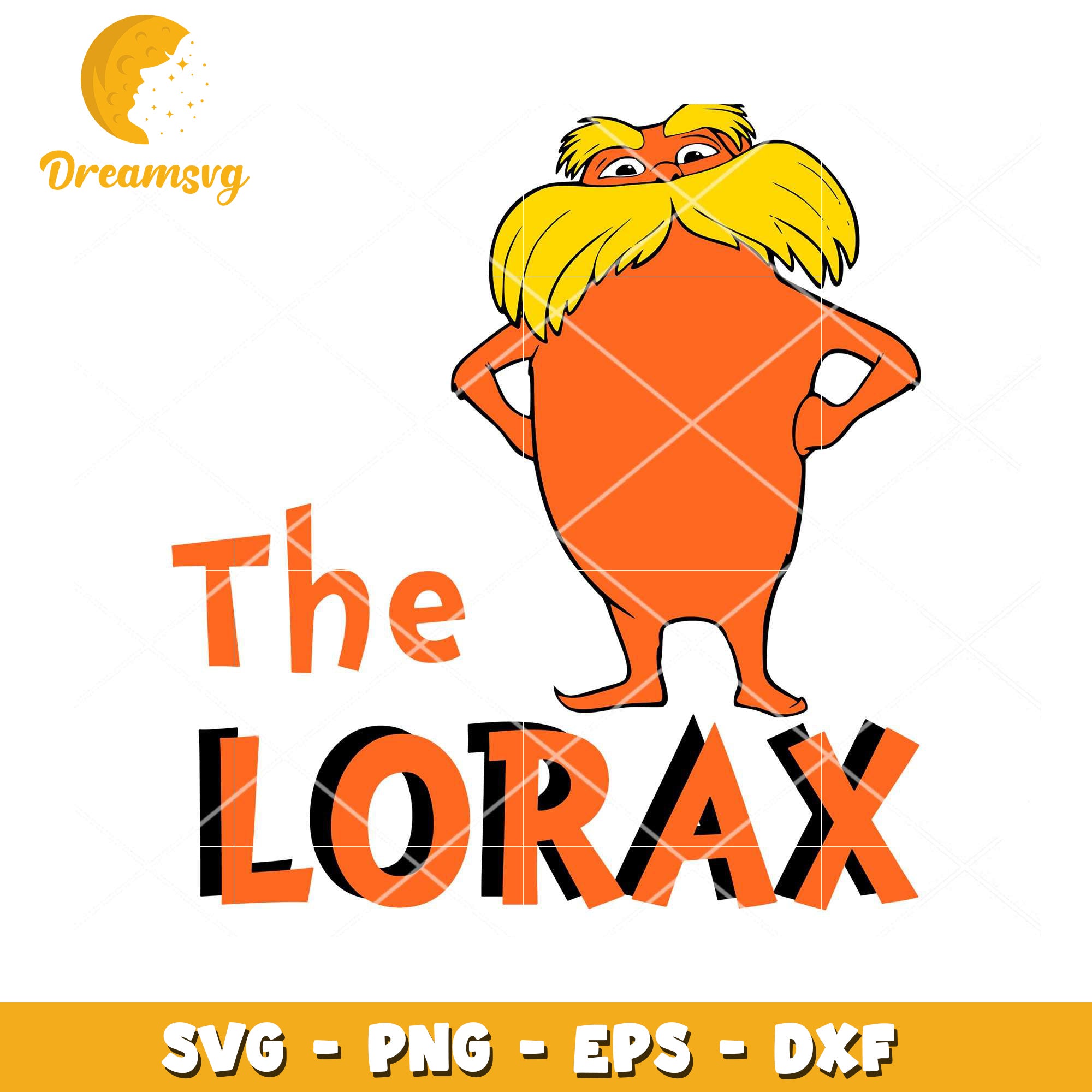 The Lorax SVG Clipart Instant Download for Crafting Projects